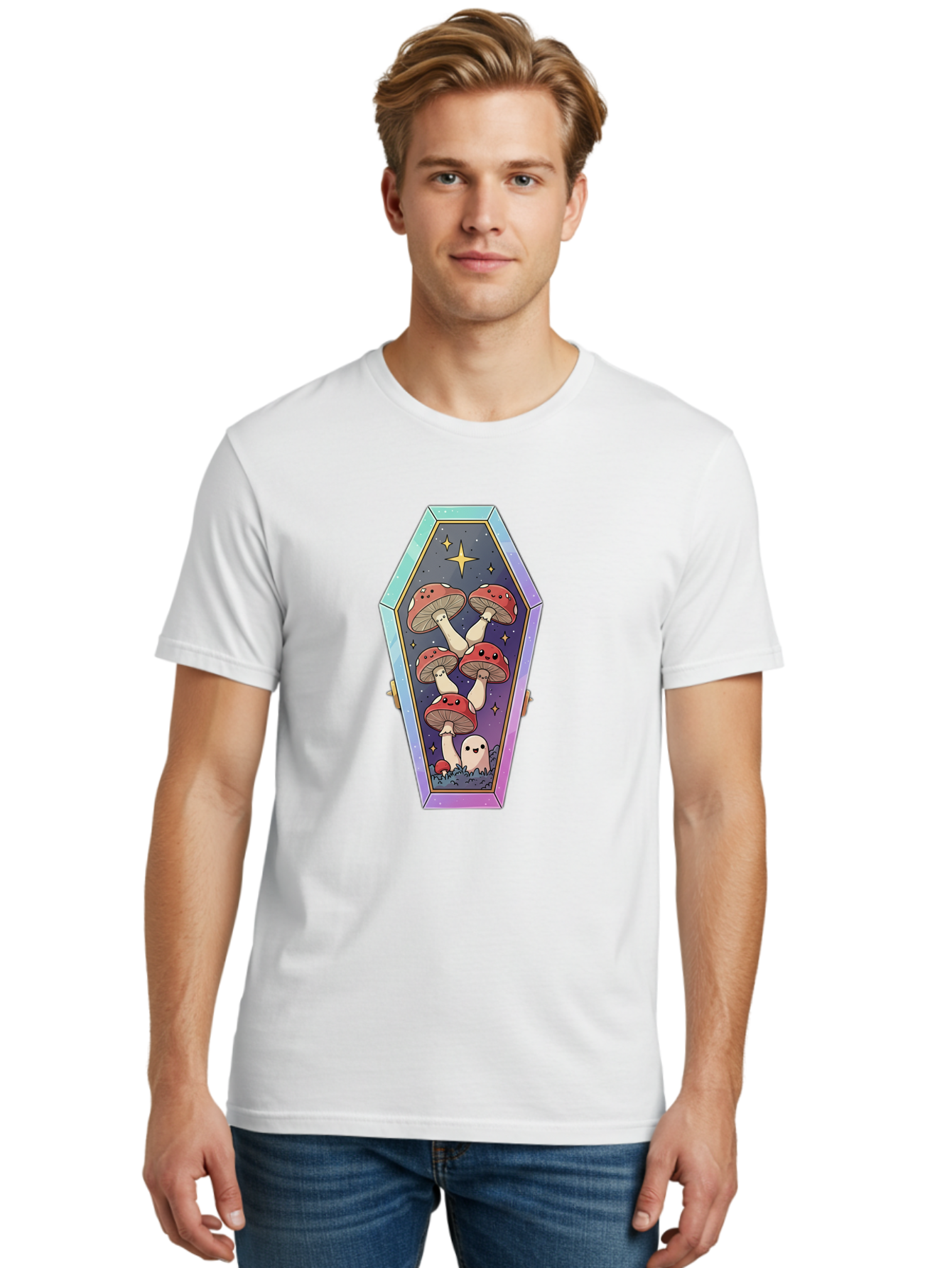 Coffin-With-Mushrooms Men'S Graphic Tee, 100% Cotton, Comfortable Casual Summer Wear, Machine Washable, Vintage Camera, Old Camera, Antique Camera, Black Camera, Classic Photography, Photography Equipment, Nostalgic Device, Film Camera, Bam091