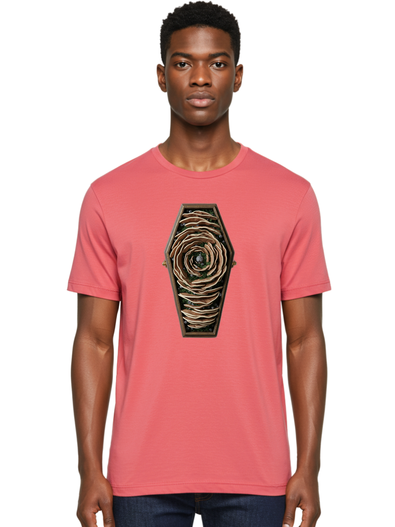 Coffin-With-Rose Men'S Graphic Tee, 100% Cotton, Comfortable Casual Summer Wear, Machine Washable, Vintage Camera, Old Camera, Antique Camera, Black Camera, Classic Photography, Photography Equipment, Nostalgic Device, Film Camera, Camera Art Bam092