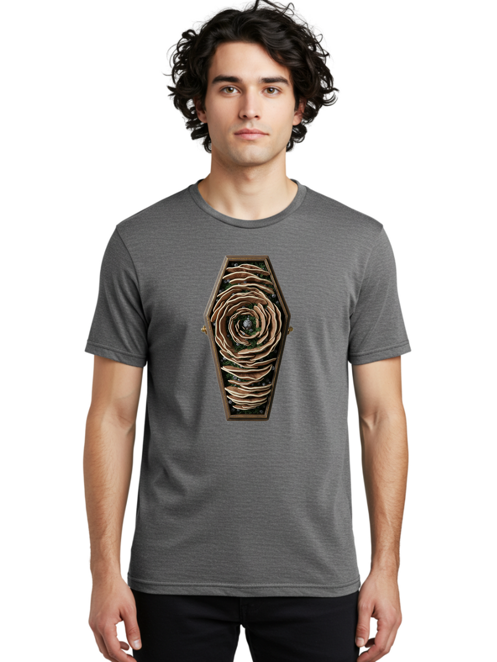 Coffin-With-Rose Men'S Graphic Tee, 100% Cotton, Comfortable Casual Summer Wear, Machine Washable, Vintage Camera, Old Camera, Antique Camera, Black Camera, Classic Photography, Photography Equipment, Nostalgic Device, Film Camera, Camera Art Bam092