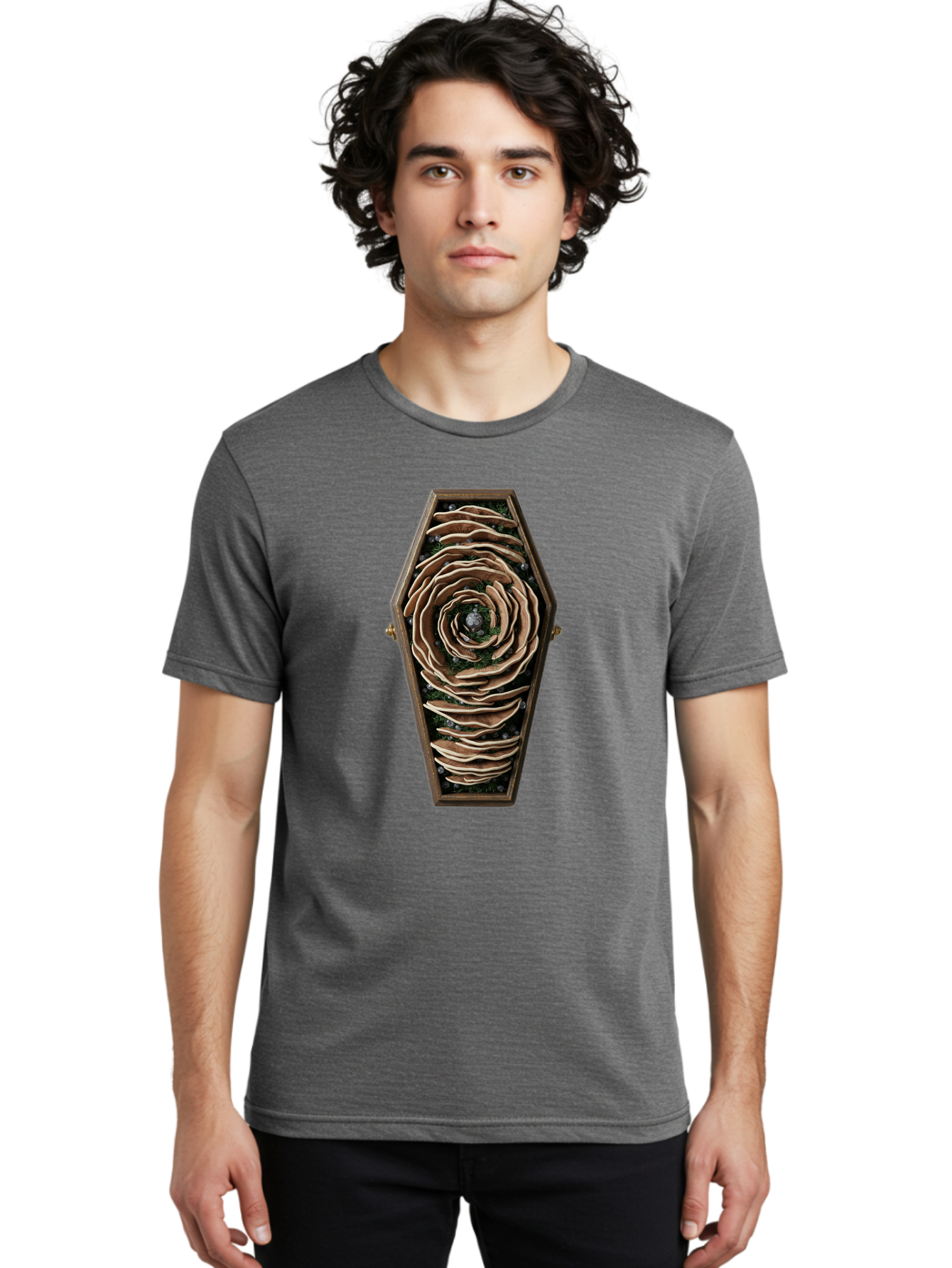Coffin-With-Rose Men'S Graphic Tee, 100% Cotton, Comfortable Casual Summer Wear, Machine Washable, Vintage Camera, Old Camera, Antique Camera, Black Camera, Classic Photography, Photography Equipment, Nostalgic Device, Film Camera, Camera Art Bam092