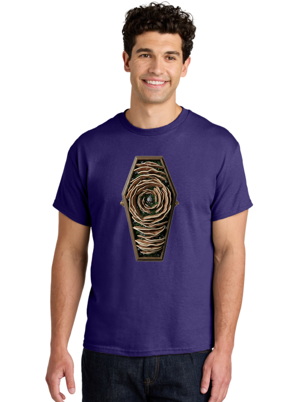 Coffin-With-Rose Men'S Graphic Tee, 100% Cotton, Comfortable Casual Summer Wear, Machine Washable, Vintage Camera, Old Camera, Antique Camera, Black Camera, Classic Photography, Photography Equipment, Nostalgic Device, Film Camera, Camera Art Bam092