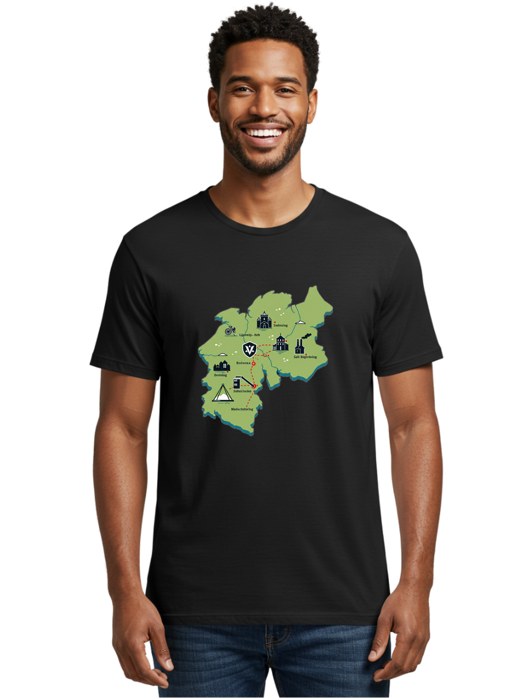 Colchester-Map Men'S Graphic Tee, 100% Cotton, Comfortable Casual Summer Wear, Machine Washable, Vintage Camera, Old Camera, Antique Camera, Black Camera, Classic Photography, Photography Equipment, Nostalgic Device, Film Camera, Camera Art Bam093