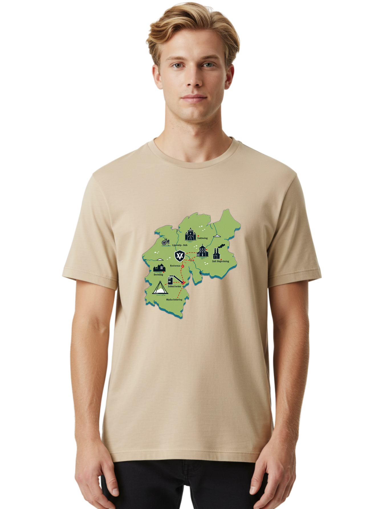 Colchester-Map Men'S Graphic Tee, 100% Cotton, Comfortable Casual Summer Wear, Machine Washable, Vintage Camera, Old Camera, Antique Camera, Black Camera, Classic Photography, Photography Equipment, Nostalgic Device, Film Camera, Camera Art Bam093