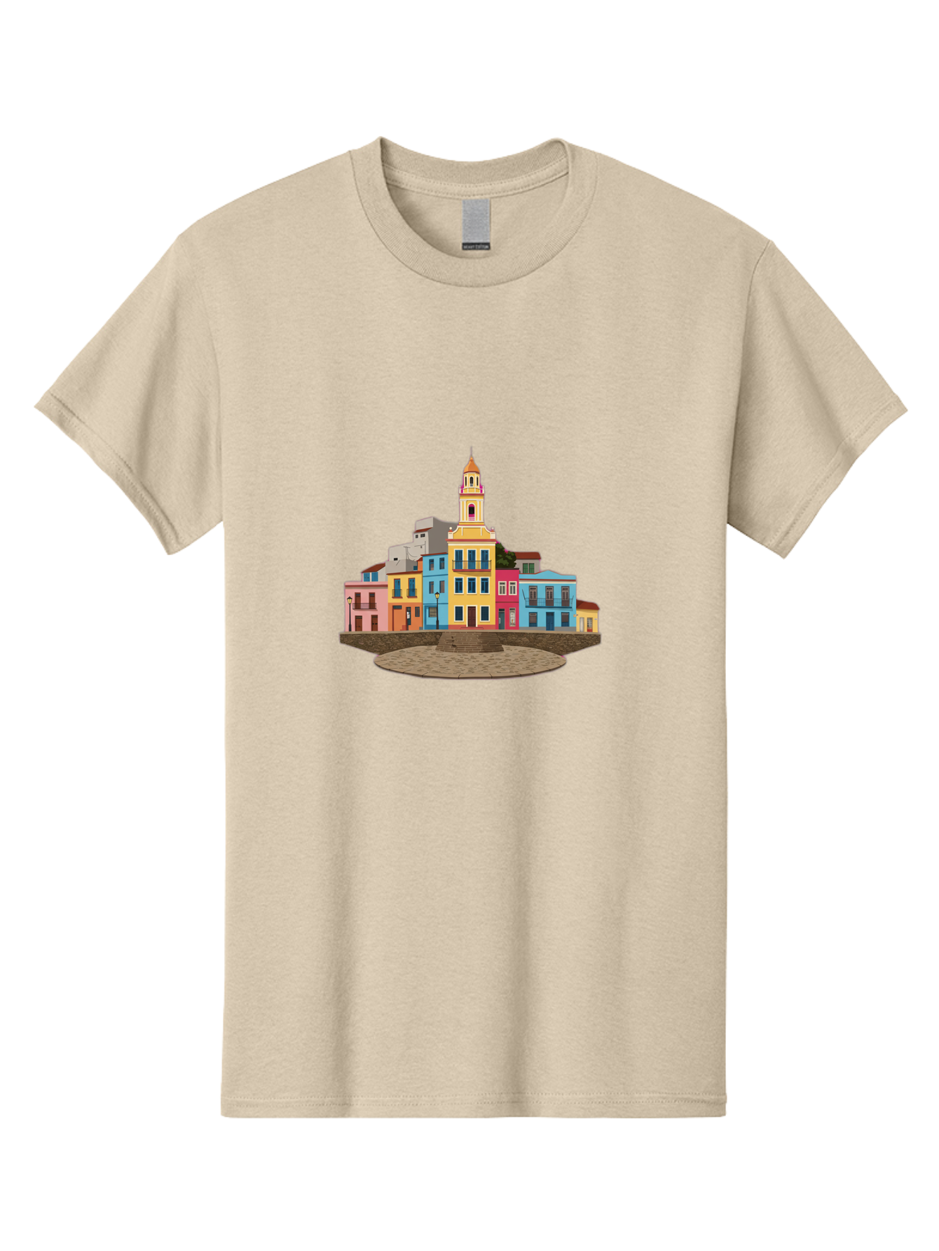 Colorful-Buildings Men'S Graphic Tee, 100% Cotton, Comfortable Casual Summer Wear, Machine Washable, Vintage Camera, Old Camera, Antique Camera, Black Camera, Classic Photography, Photography Equipment, Nostalgic Device, Film Camera, Bam095