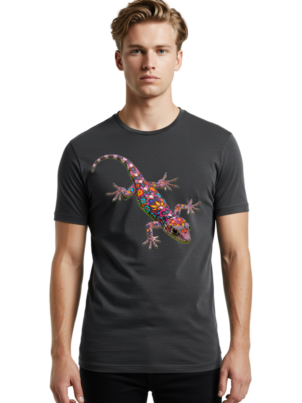 Colorful-Gecko Men'S Graphic Tee, 100% Cotton, Comfortable Casual Summer Wear, Machine Washable, Vintage Camera, Old Camera, Antique Camera, Black Camera, Classic Photography, Photography Equipment, Nostalgic Device, Film Camera, Camera Art Bam099