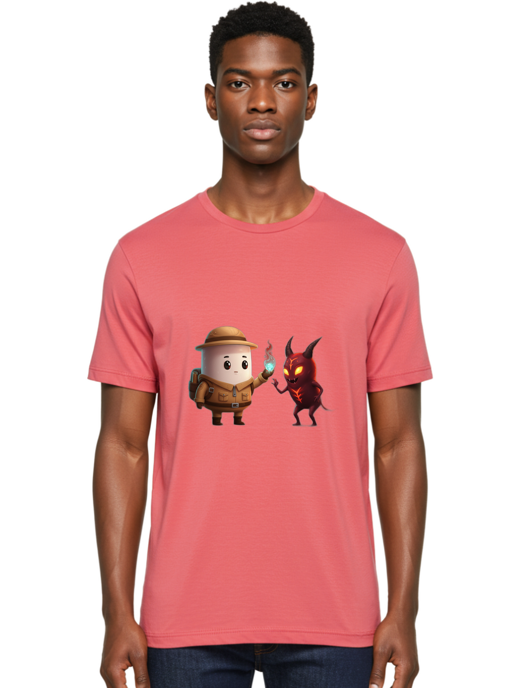Cookie-Explorer-And-Devil Men'S Graphic Tee, 100% Cotton, Comfortable Casual Summer Wear, Machine Washable, Vintage Camera, Old Camera, Antique Camera, Black Camera, Classic Photography, Photography Equipment, Nostalgic Device, Film Camera, Bam103