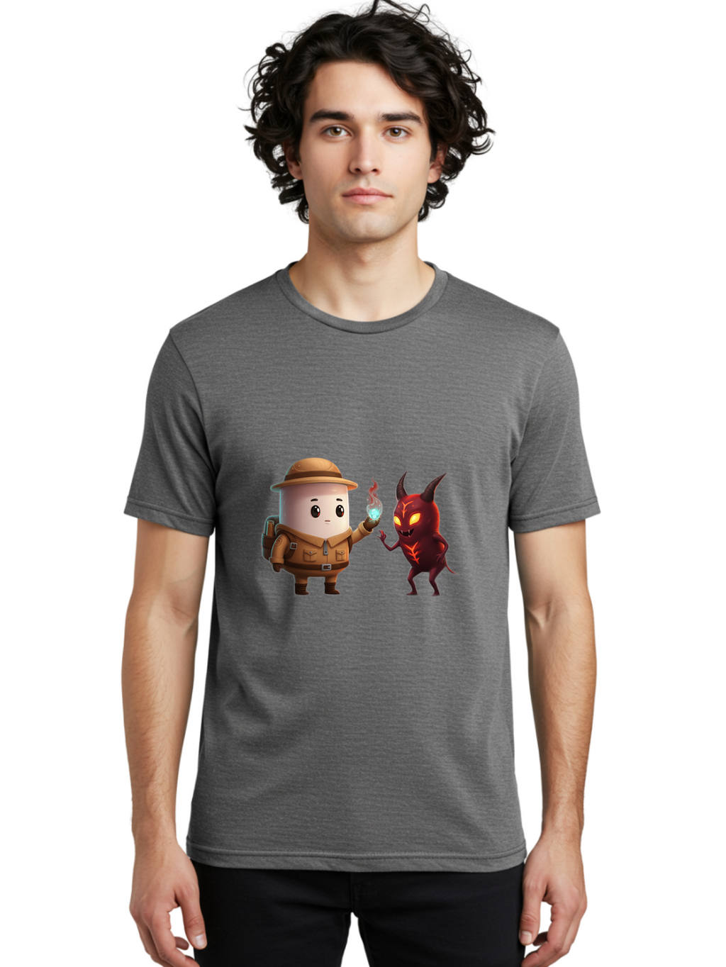 Cookie-Explorer-And-Devil Men'S Graphic Tee, 100% Cotton, Comfortable Casual Summer Wear, Machine Washable, Vintage Camera, Old Camera, Antique Camera, Black Camera, Classic Photography, Photography Equipment, Nostalgic Device, Film Camera, Bam103