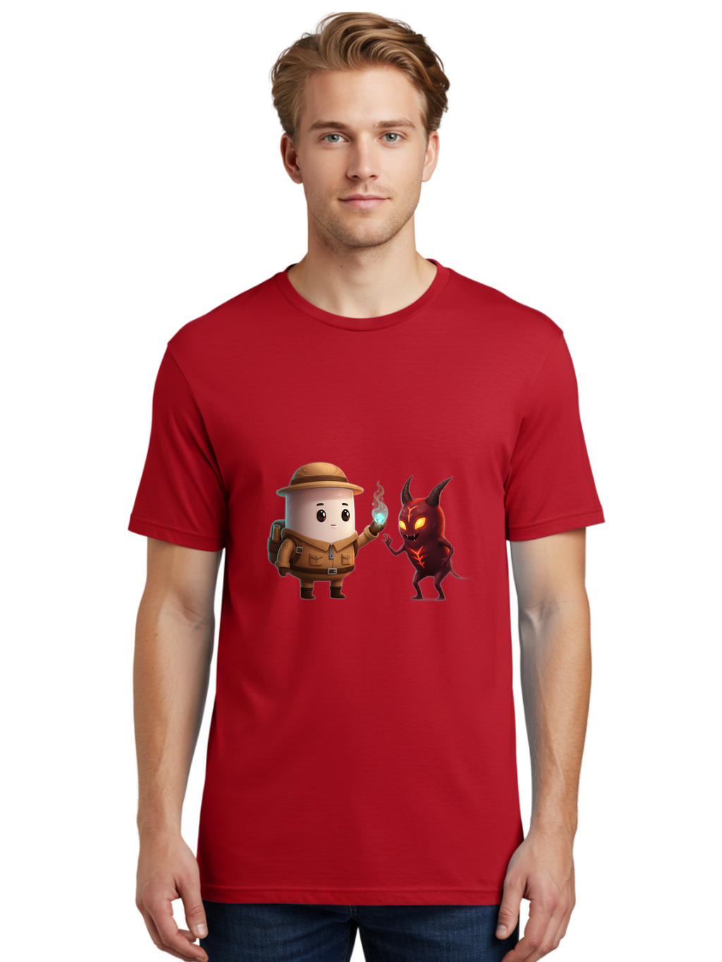 Cookie-Explorer-And-Devil Men'S Graphic Tee, 100% Cotton, Comfortable Casual Summer Wear, Machine Washable, Vintage Camera, Old Camera, Antique Camera, Black Camera, Classic Photography, Photography Equipment, Nostalgic Device, Film Camera, Bam103