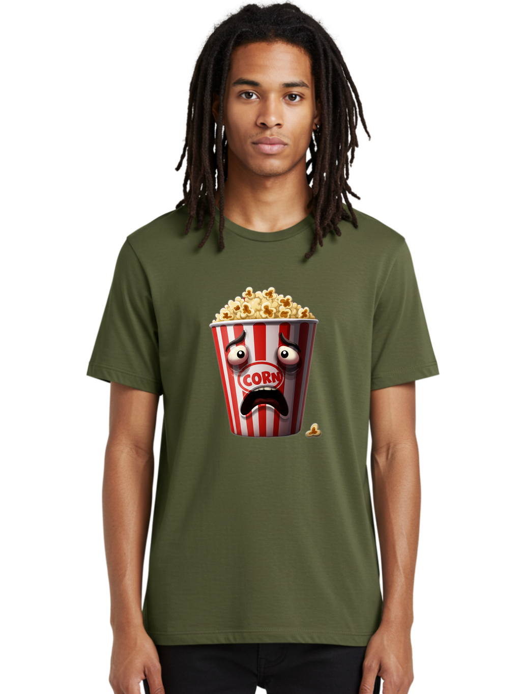 Corn Men'S Graphic Tee, 100% Cotton, Comfortable Casual Summer Wear, Machine Washable, Vintage Camera, Old Camera, Antique Camera, Black Camera, Classic Photography, Photography Equipment, Nostalgic Device, Film Camera, Camera Art Bam109