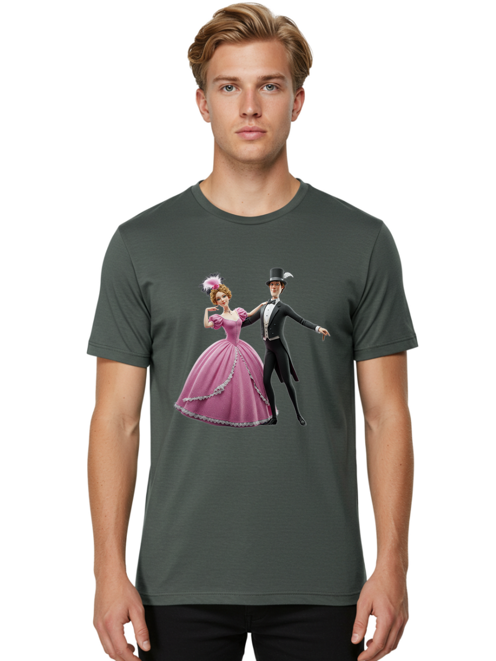 Couple-Dancing Men'S Graphic Tee, 100% Cotton, Comfortable Casual Summer Wear, Machine Washable, Vintage Camera, Old Camera, Antique Camera, Black Camera, Classic Photography, Photography Equipment, Nostalgic Device, Film Camera, Camera Art Bam113