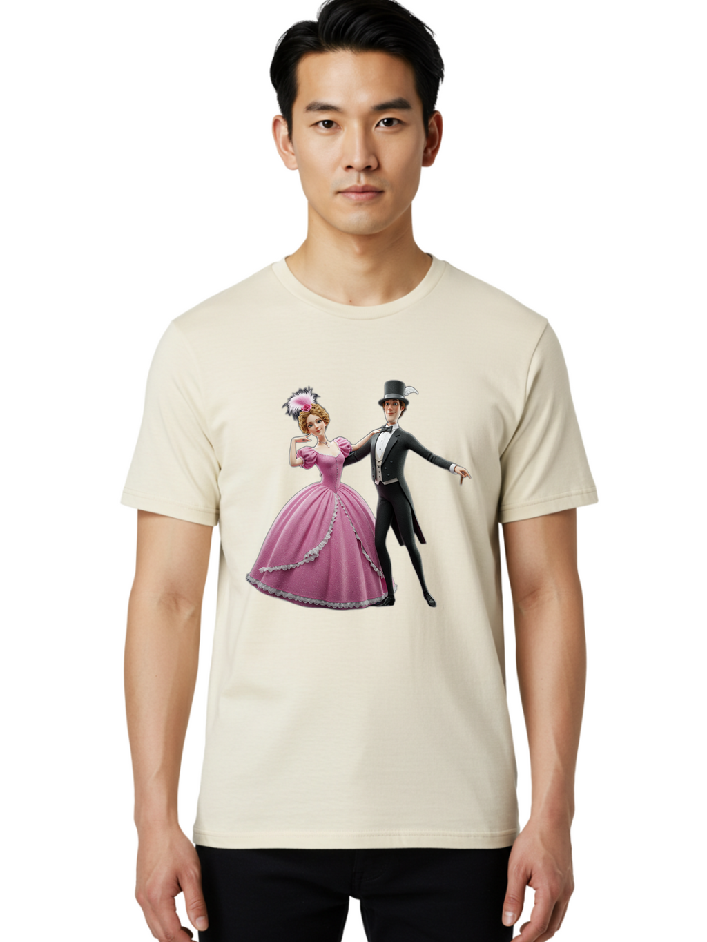 Couple-Dancing Men'S Graphic Tee, 100% Cotton, Comfortable Casual Summer Wear, Machine Washable, Vintage Camera, Old Camera, Antique Camera, Black Camera, Classic Photography, Photography Equipment, Nostalgic Device, Film Camera, Camera Art Bam113