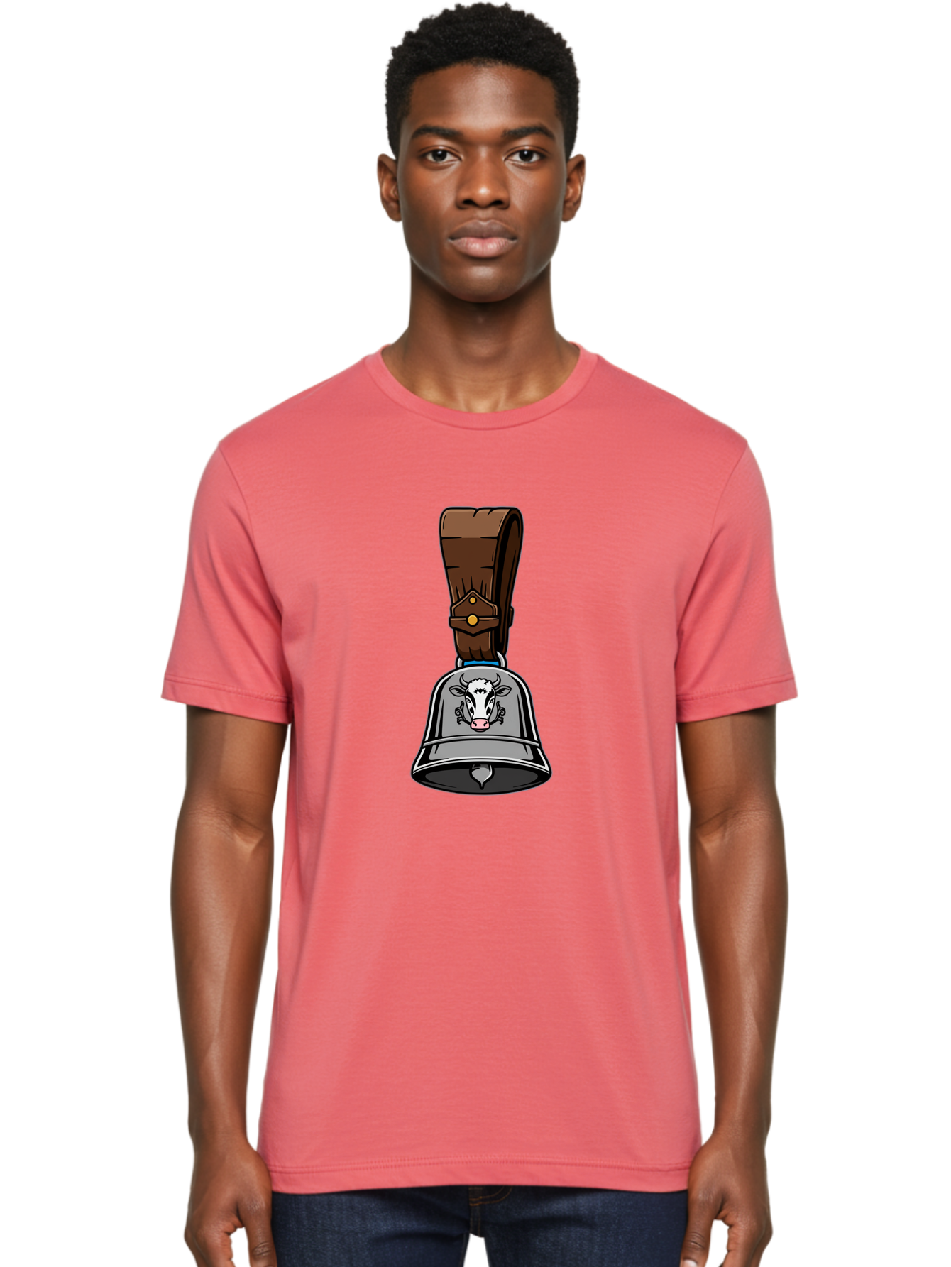 Cow-Bell Men'S Graphic Tee, 100% Cotton, Comfortable Casual Summer Wear, Machine Washable, Vintage Camera, Old Camera, Antique Camera, Black Camera, Classic Photography, Photography Equipment, Nostalgic Device, Film Camera, Camera Art Bam115