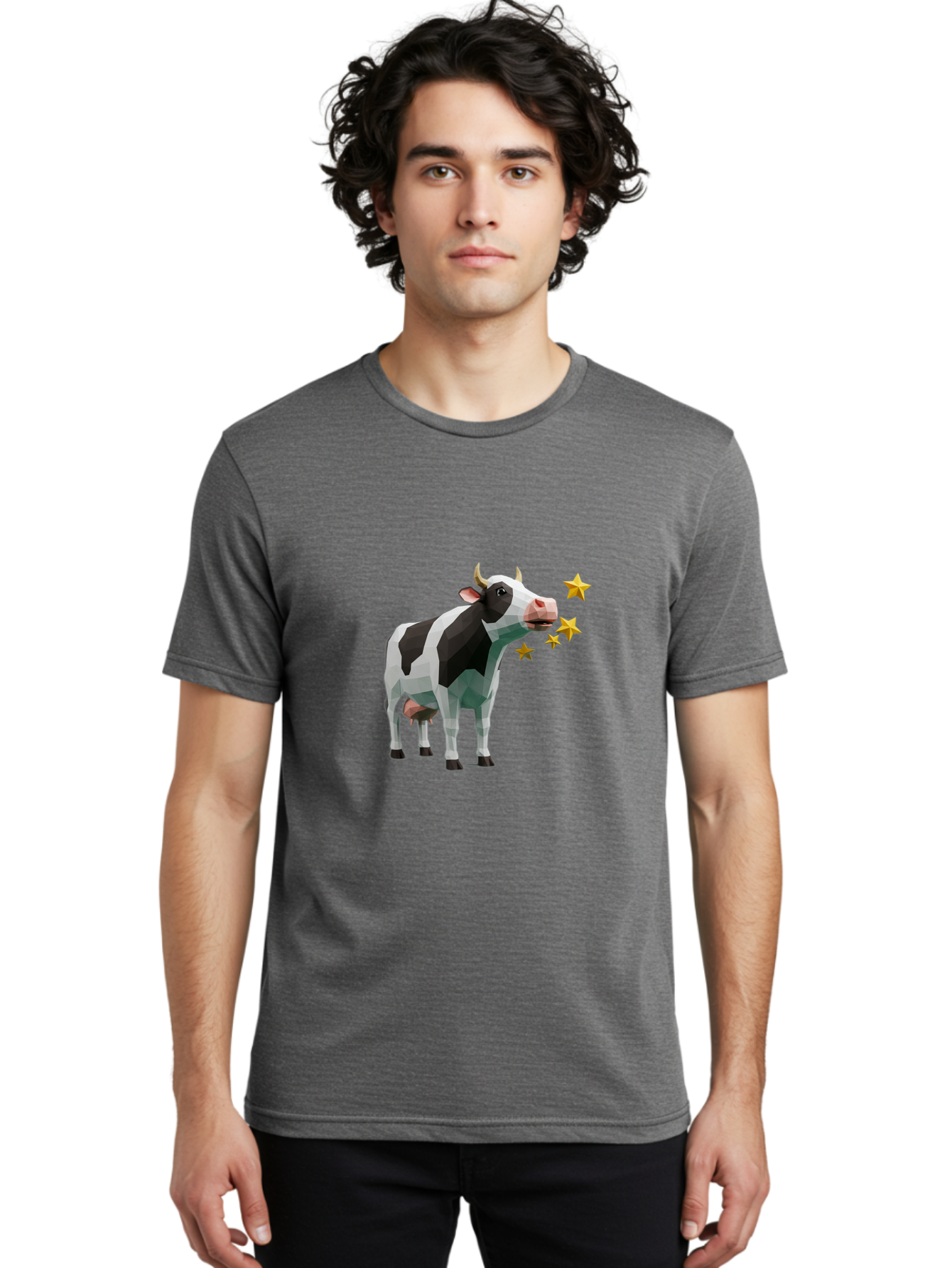 Cow-Blowing-Stars Men'S Graphic Tee, 100% Cotton, Comfortable Casual Summer Wear, Machine Washable, Vintage Camera, Old Camera, Antique Camera, Black Camera, Classic Photography, Photography Equipment, Nostalgic Device, Film Camera, Camera Art Bam116
