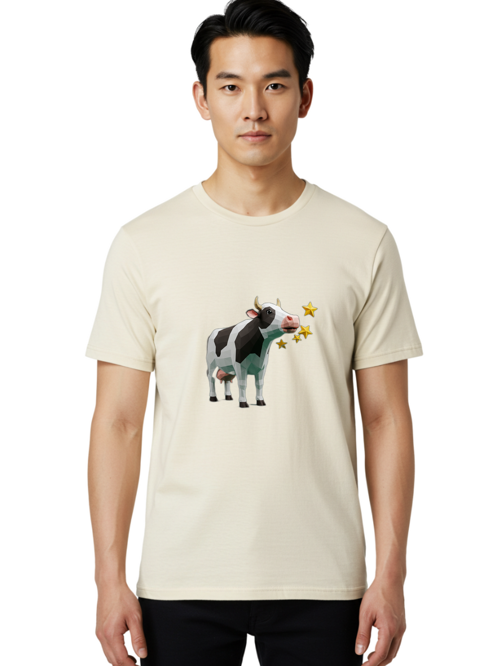 Cow-Blowing-Stars Men'S Graphic Tee, 100% Cotton, Comfortable Casual Summer Wear, Machine Washable, Vintage Camera, Old Camera, Antique Camera, Black Camera, Classic Photography, Photography Equipment, Nostalgic Device, Film Camera, Camera Art Bam116