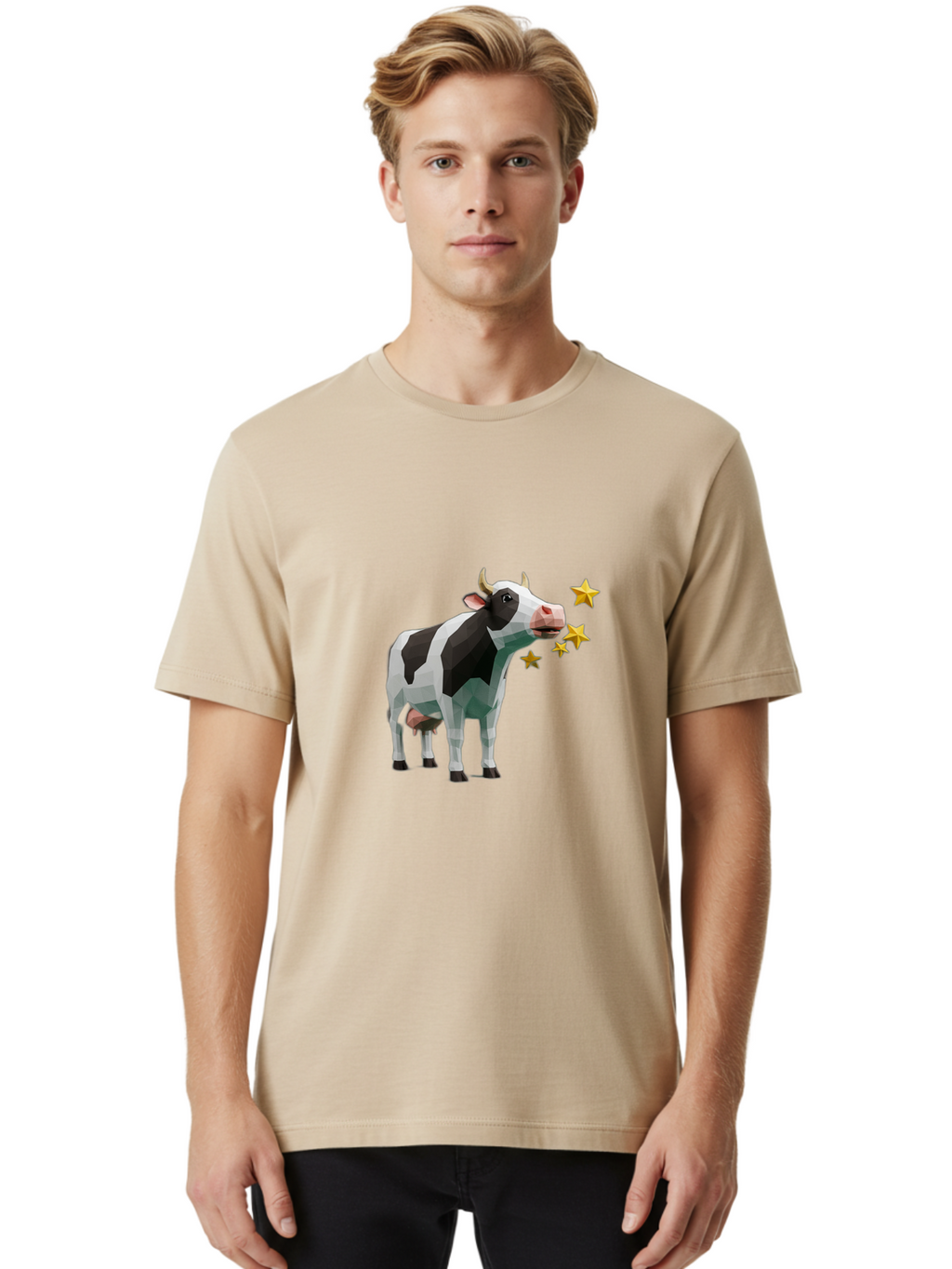 Cow-Blowing-Stars Men'S Graphic Tee, 100% Cotton, Comfortable Casual Summer Wear, Machine Washable, Vintage Camera, Old Camera, Antique Camera, Black Camera, Classic Photography, Photography Equipment, Nostalgic Device, Film Camera, Camera Art Bam116