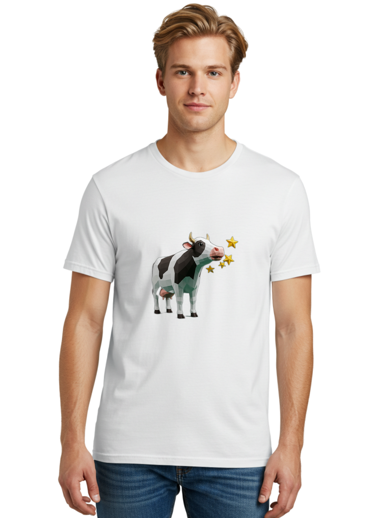 Cow-Blowing-Stars Men'S Graphic Tee, 100% Cotton, Comfortable Casual Summer Wear, Machine Washable, Vintage Camera, Old Camera, Antique Camera, Black Camera, Classic Photography, Photography Equipment, Nostalgic Device, Film Camera, Camera Art Bam116