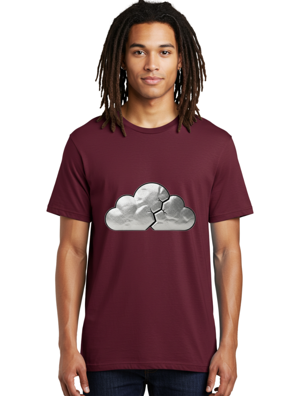 Cracked-Cloud Men'S Graphic Tee, 100% Cotton, Comfortable Casual Summer Wear, Machine Washable, Vintage Camera, Old Camera, Antique Camera, Black Camera, Classic Photography, Photography Equipment, Nostalgic Device, Film Camera, Camera Art Bam120