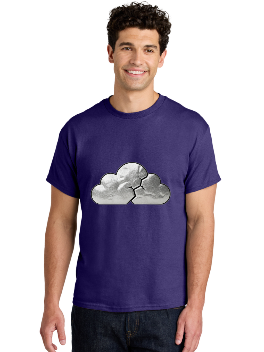 Cracked-Cloud Men'S Graphic Tee, 100% Cotton, Comfortable Casual Summer Wear, Machine Washable, Vintage Camera, Old Camera, Antique Camera, Black Camera, Classic Photography, Photography Equipment, Nostalgic Device, Film Camera, Camera Art Bam120