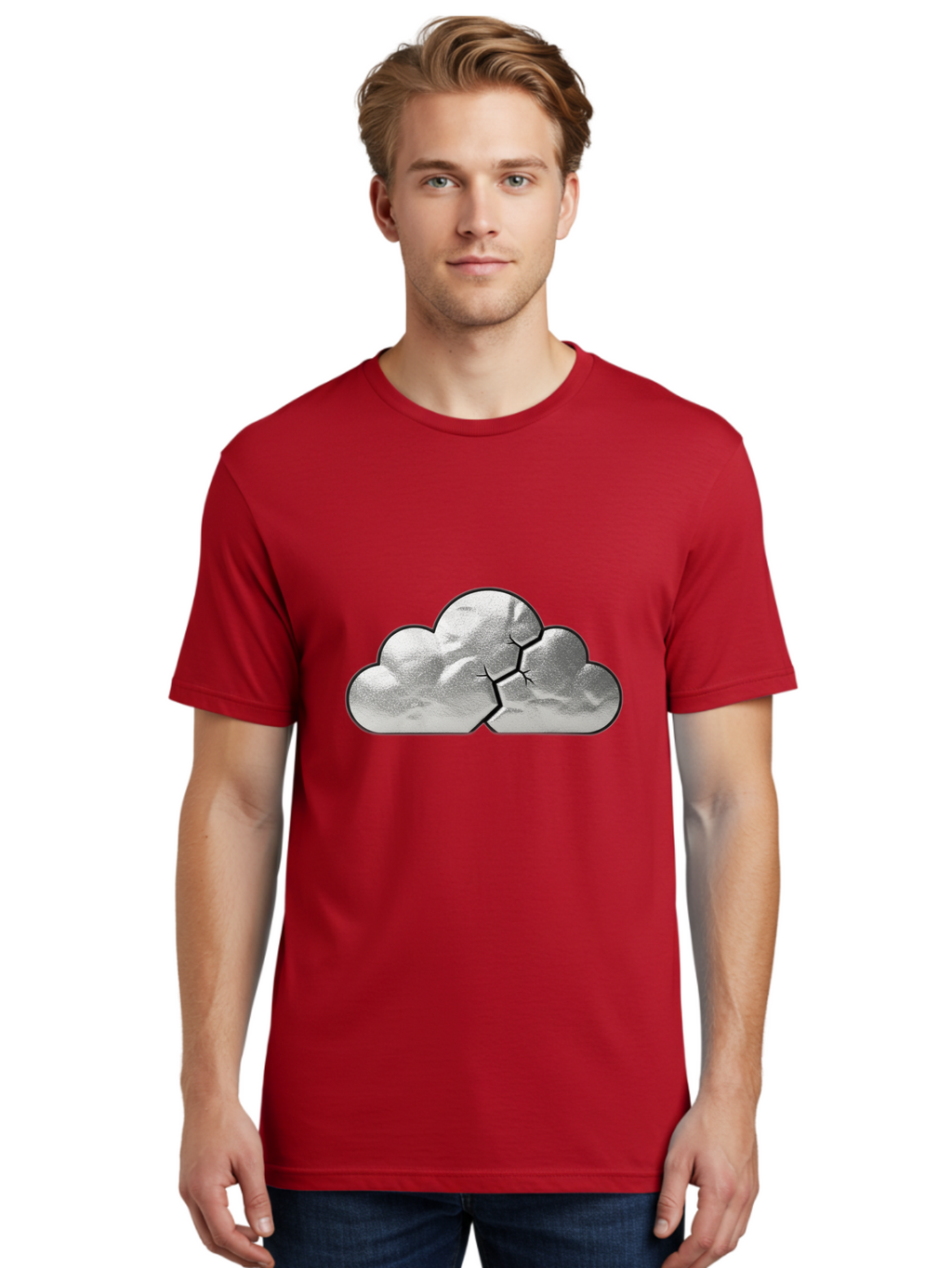 Cracked-Cloud Men'S Graphic Tee, 100% Cotton, Comfortable Casual Summer Wear, Machine Washable, Vintage Camera, Old Camera, Antique Camera, Black Camera, Classic Photography, Photography Equipment, Nostalgic Device, Film Camera, Camera Art Bam120