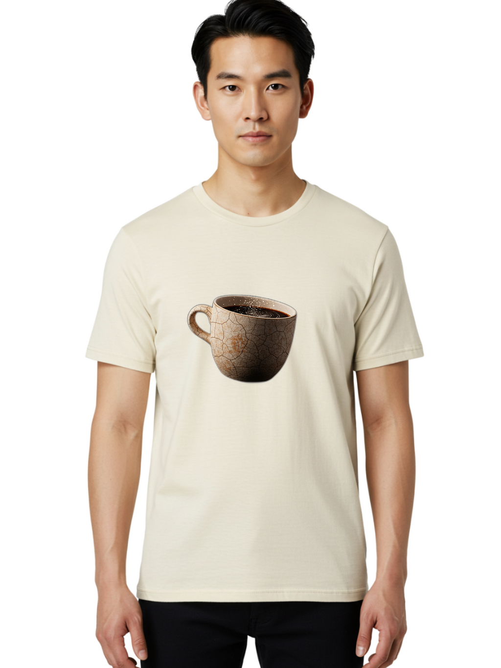 Cracked-Coffee-Mug Men'S Graphic Tee, 100% Cotton, Comfortable Casual Summer Wear, Machine Washable, Vintage Camera, Old Camera, Antique Camera, Black Camera, Classic Photography, Photography Equipment, Nostalgic Device, Film Camera, Bam121