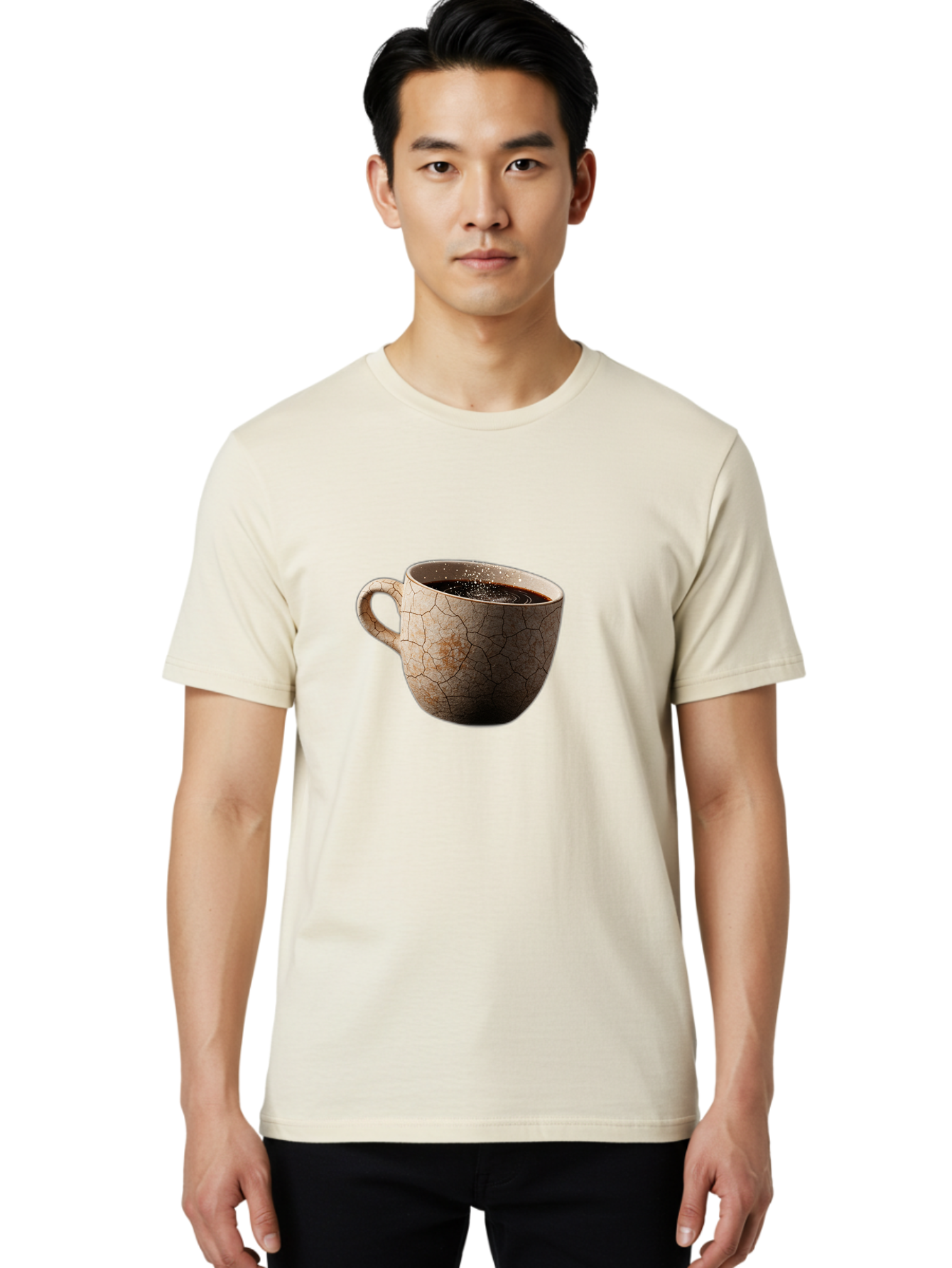 Cracked-Coffee-Mug Men'S Graphic Tee, 100% Cotton, Comfortable Casual Summer Wear, Machine Washable, Vintage Camera, Old Camera, Antique Camera, Black Camera, Classic Photography, Photography Equipment, Nostalgic Device, Film Camera, Bam121