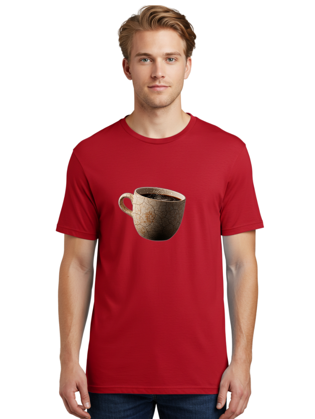Cracked-Coffee-Mug Men'S Graphic Tee, 100% Cotton, Comfortable Casual Summer Wear, Machine Washable, Vintage Camera, Old Camera, Antique Camera, Black Camera, Classic Photography, Photography Equipment, Nostalgic Device, Film Camera, Bam121