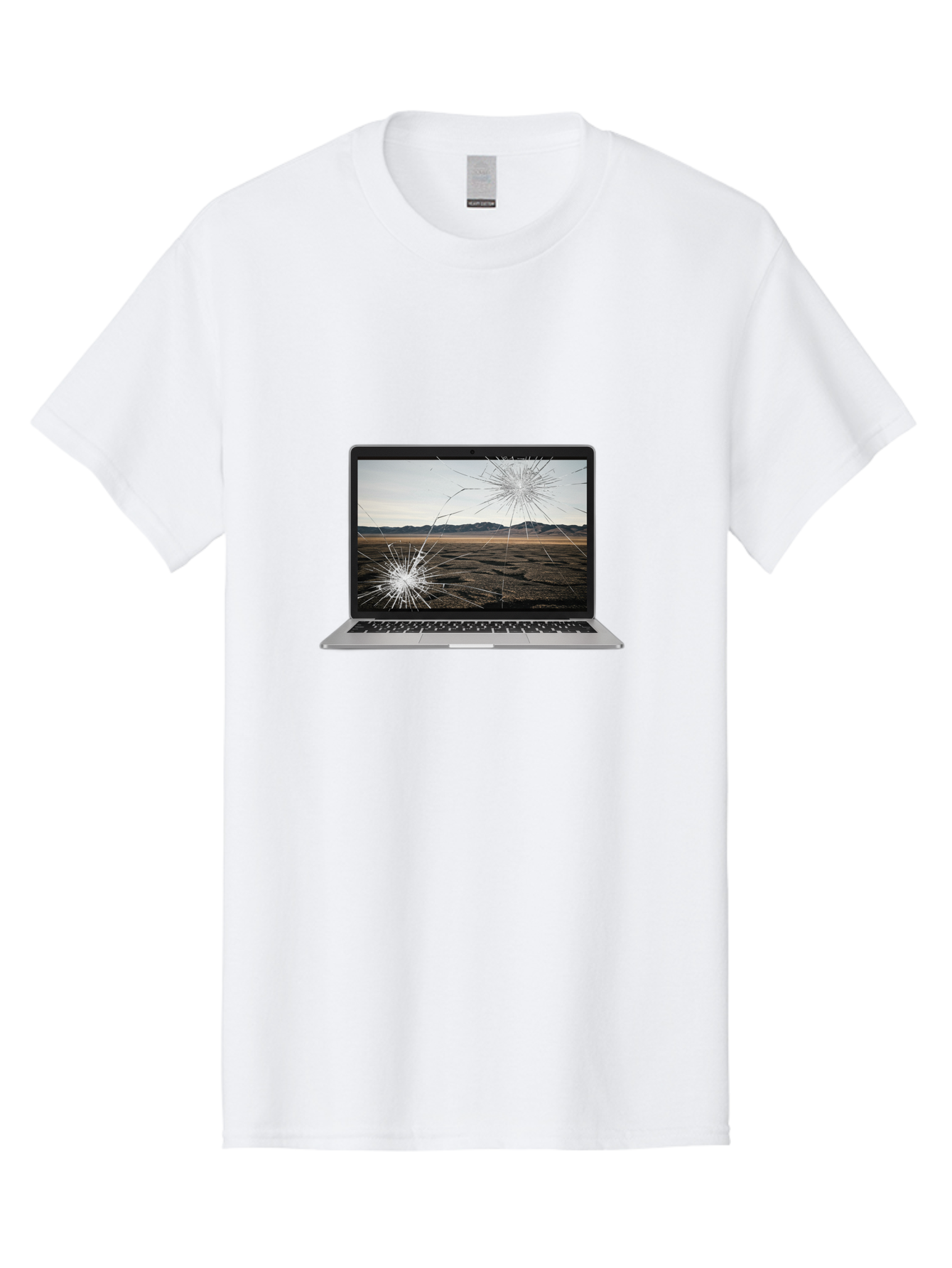 Cracked-Laptop-Screen Men'S Graphic Tee, 100% Cotton, Comfortable Casual Summer Wear, Machine Washable, Vintage Camera, Old Camera, Antique Camera, Black Camera, Classic Photography, Photography Equipment, Nostalgic Device, Film Camera, Bam122