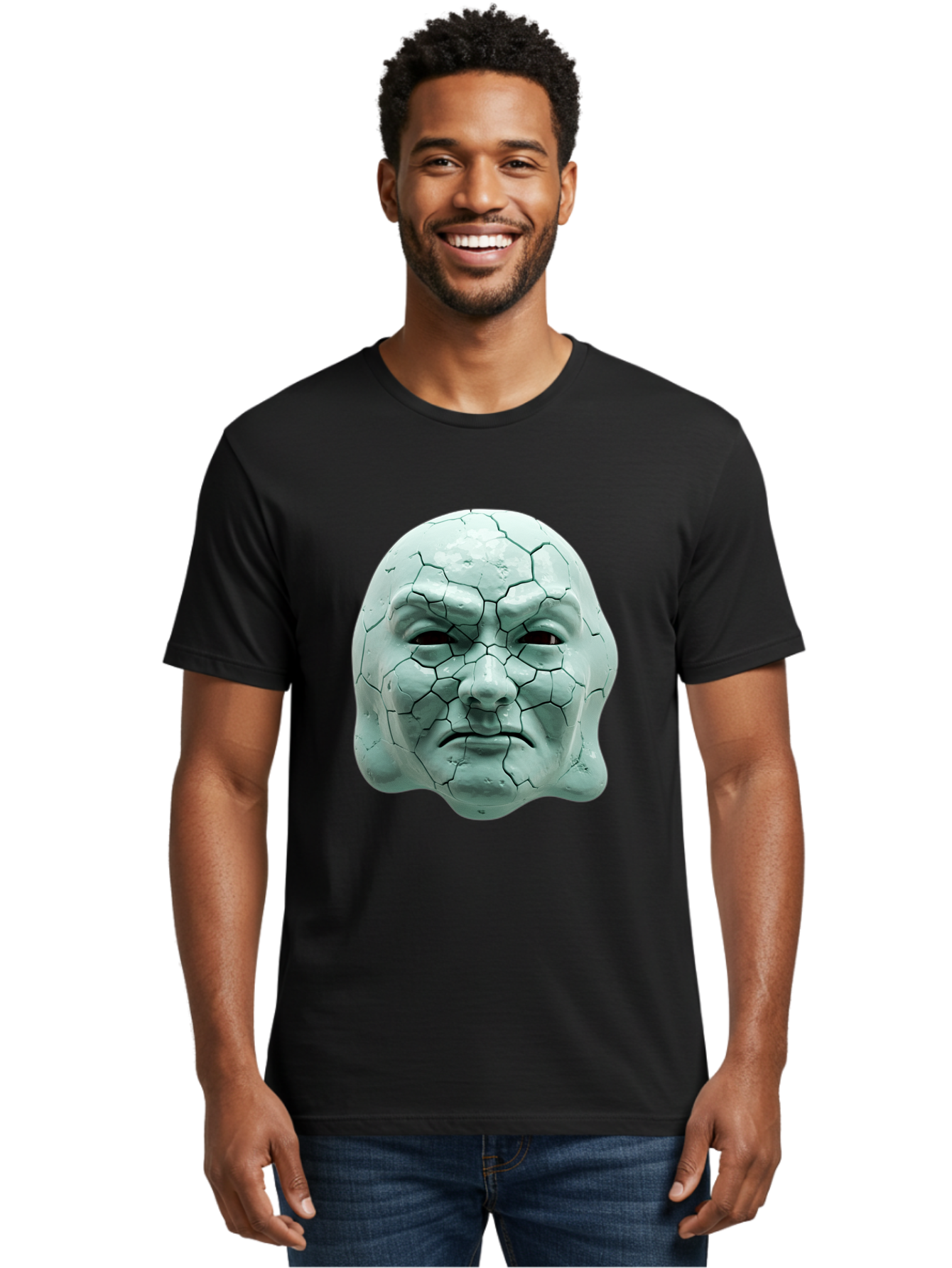 Cracked-Mask Men'S Graphic Tee, 100% Cotton, Comfortable Casual Summer Wear, Machine Washable, Vintage Camera, Old Camera, Antique Camera, Black Camera, Classic Photography, Photography Equipment, Nostalgic Device, Film Camera, Camera Art Bam123