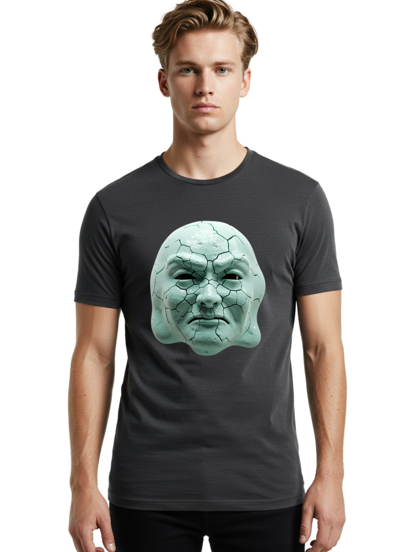 Cracked-Mask Men'S Graphic Tee, 100% Cotton, Comfortable Casual Summer Wear, Machine Washable, Vintage Camera, Old Camera, Antique Camera, Black Camera, Classic Photography, Photography Equipment, Nostalgic Device, Film Camera, Camera Art Bam123