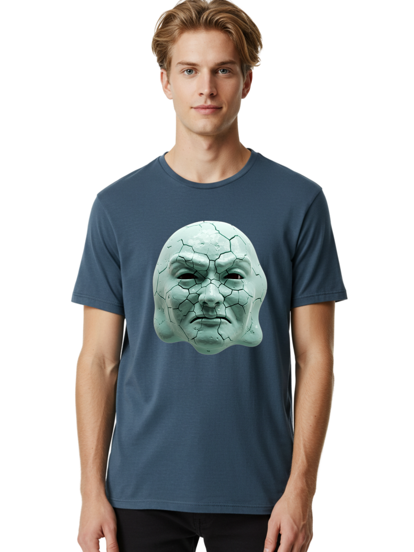 Cracked-Mask Men'S Graphic Tee, 100% Cotton, Comfortable Casual Summer Wear, Machine Washable, Vintage Camera, Old Camera, Antique Camera, Black Camera, Classic Photography, Photography Equipment, Nostalgic Device, Film Camera, Camera Art Bam123