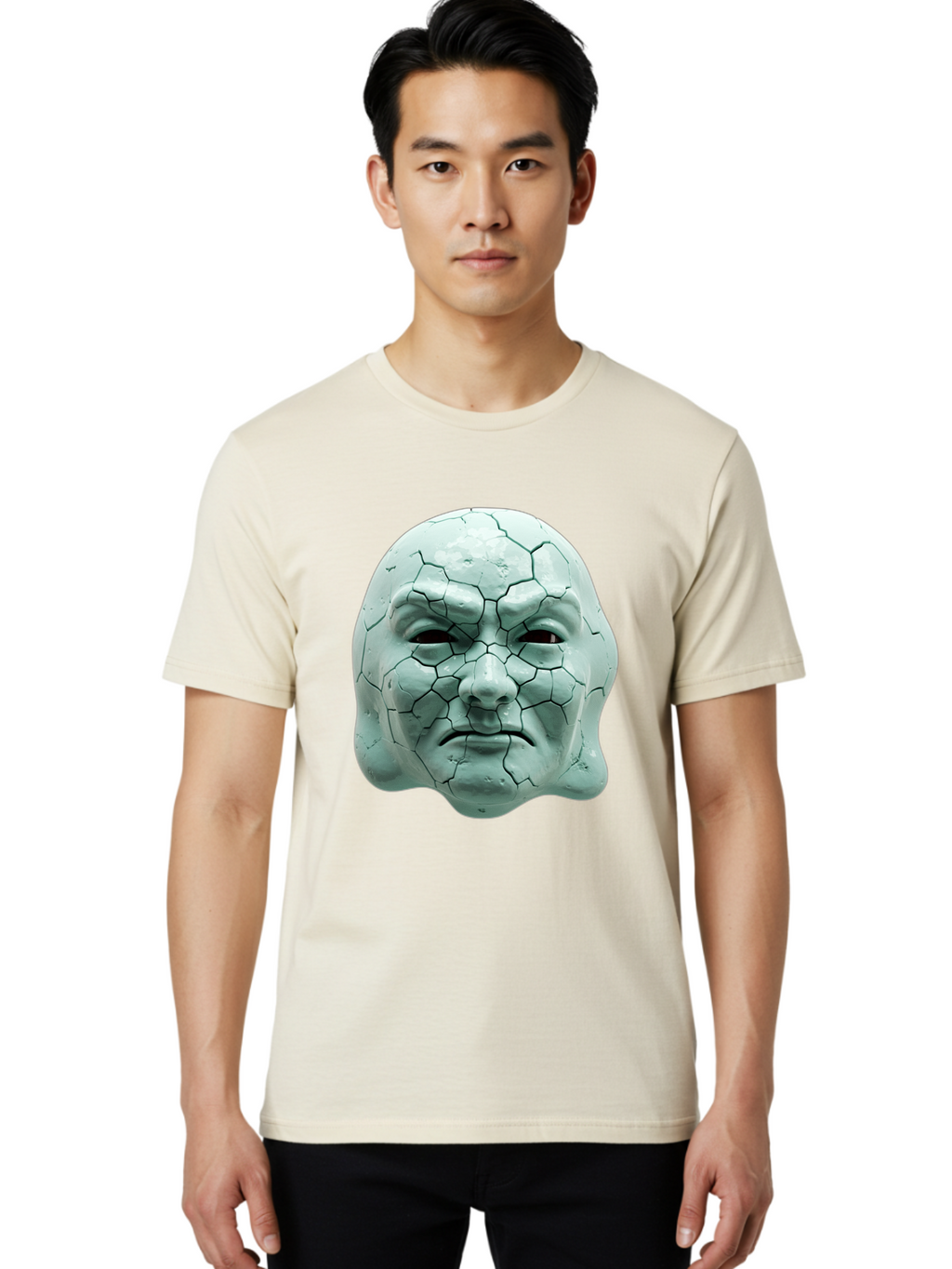 Cracked-Mask Men'S Graphic Tee, 100% Cotton, Comfortable Casual Summer Wear, Machine Washable, Vintage Camera, Old Camera, Antique Camera, Black Camera, Classic Photography, Photography Equipment, Nostalgic Device, Film Camera, Camera Art Bam123