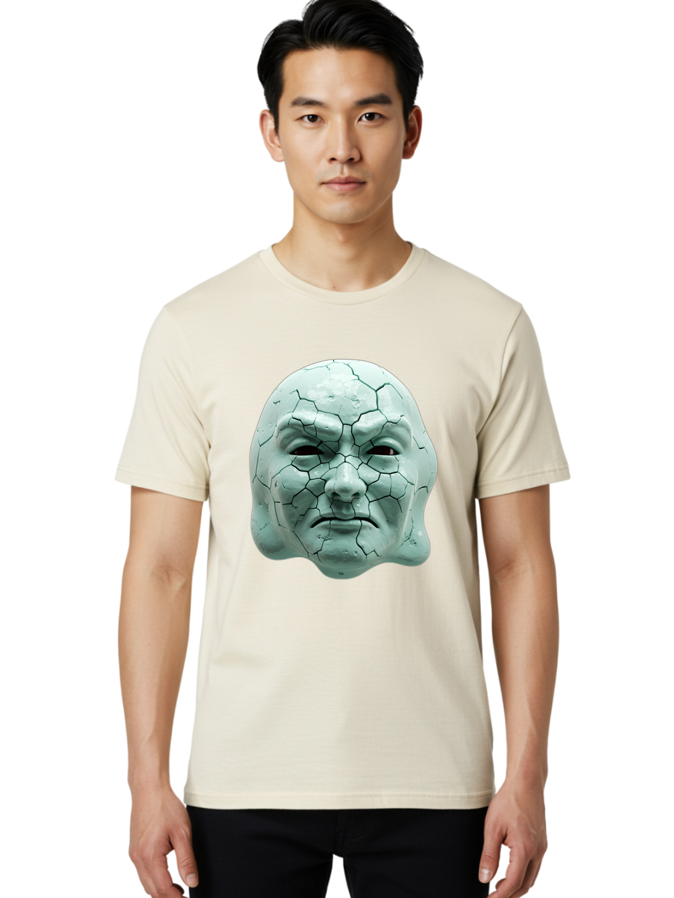 Cracked-Mask Men'S Graphic Tee, 100% Cotton, Comfortable Casual Summer Wear, Machine Washable, Vintage Camera, Old Camera, Antique Camera, Black Camera, Classic Photography, Photography Equipment, Nostalgic Device, Film Camera, Camera Art Bam123