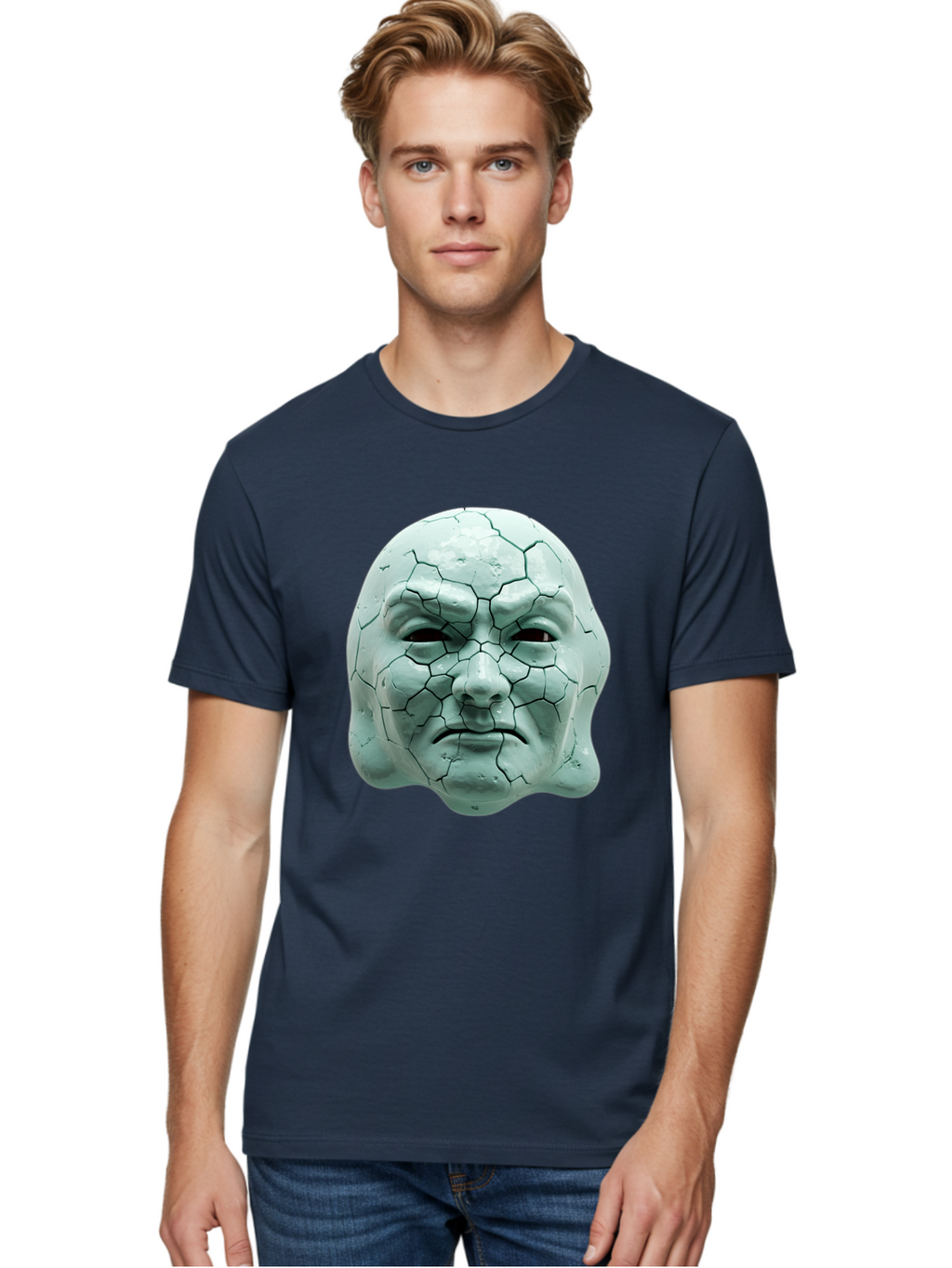 Cracked-Mask Men'S Graphic Tee, 100% Cotton, Comfortable Casual Summer Wear, Machine Washable, Vintage Camera, Old Camera, Antique Camera, Black Camera, Classic Photography, Photography Equipment, Nostalgic Device, Film Camera, Camera Art Bam123