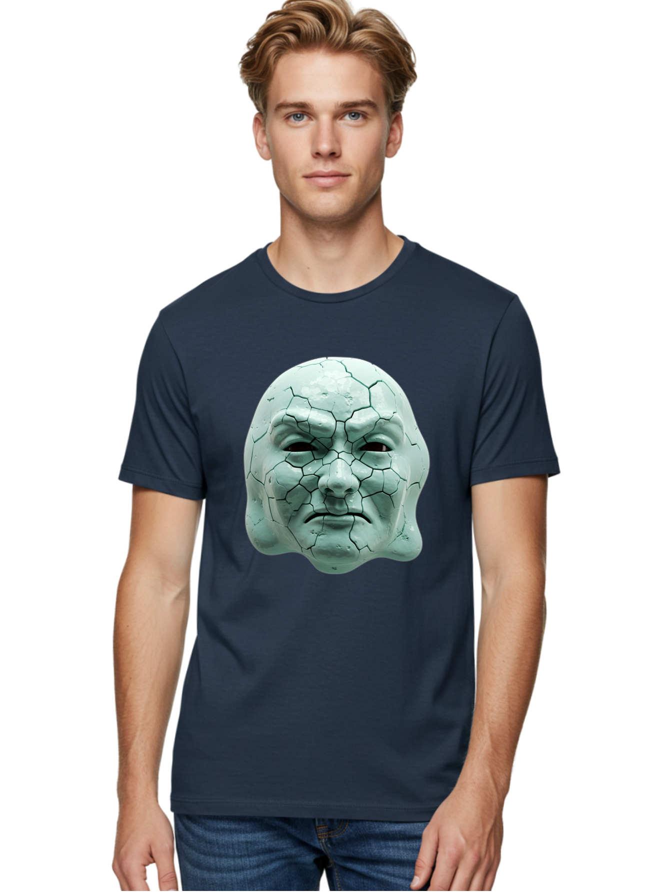 Cracked-Mask Men'S Graphic Tee, 100% Cotton, Comfortable Casual Summer Wear, Machine Washable, Vintage Camera, Old Camera, Antique Camera, Black Camera, Classic Photography, Photography Equipment, Nostalgic Device, Film Camera, Camera Art Bam123