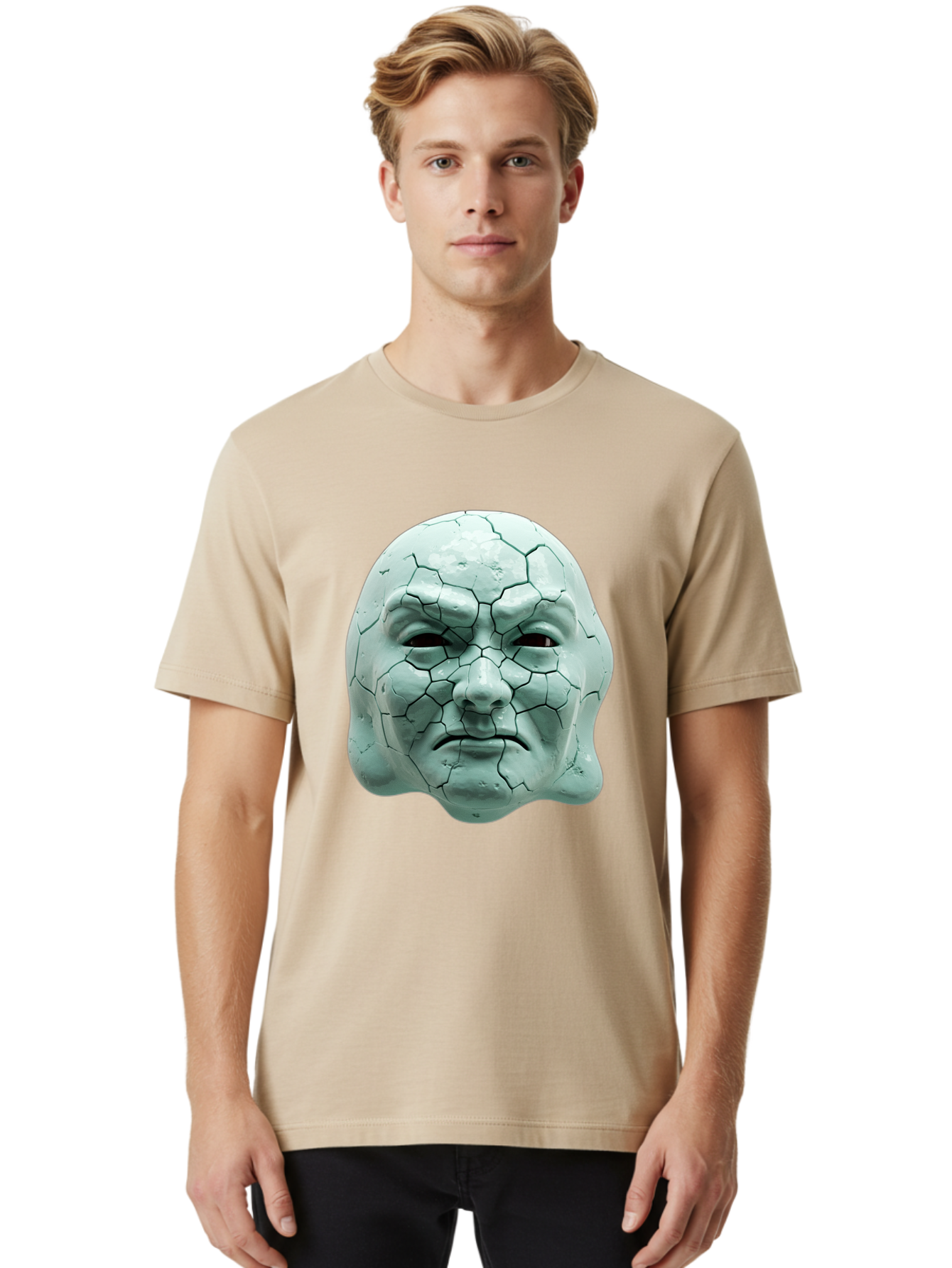 Cracked-Mask Men'S Graphic Tee, 100% Cotton, Comfortable Casual Summer Wear, Machine Washable, Vintage Camera, Old Camera, Antique Camera, Black Camera, Classic Photography, Photography Equipment, Nostalgic Device, Film Camera, Camera Art Bam123