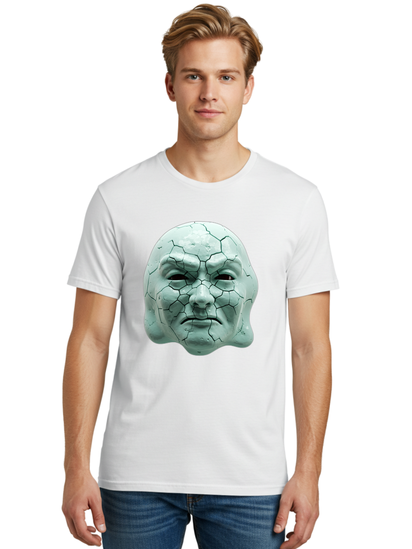 Cracked-Mask Men'S Graphic Tee, 100% Cotton, Comfortable Casual Summer Wear, Machine Washable, Vintage Camera, Old Camera, Antique Camera, Black Camera, Classic Photography, Photography Equipment, Nostalgic Device, Film Camera, Camera Art Bam123