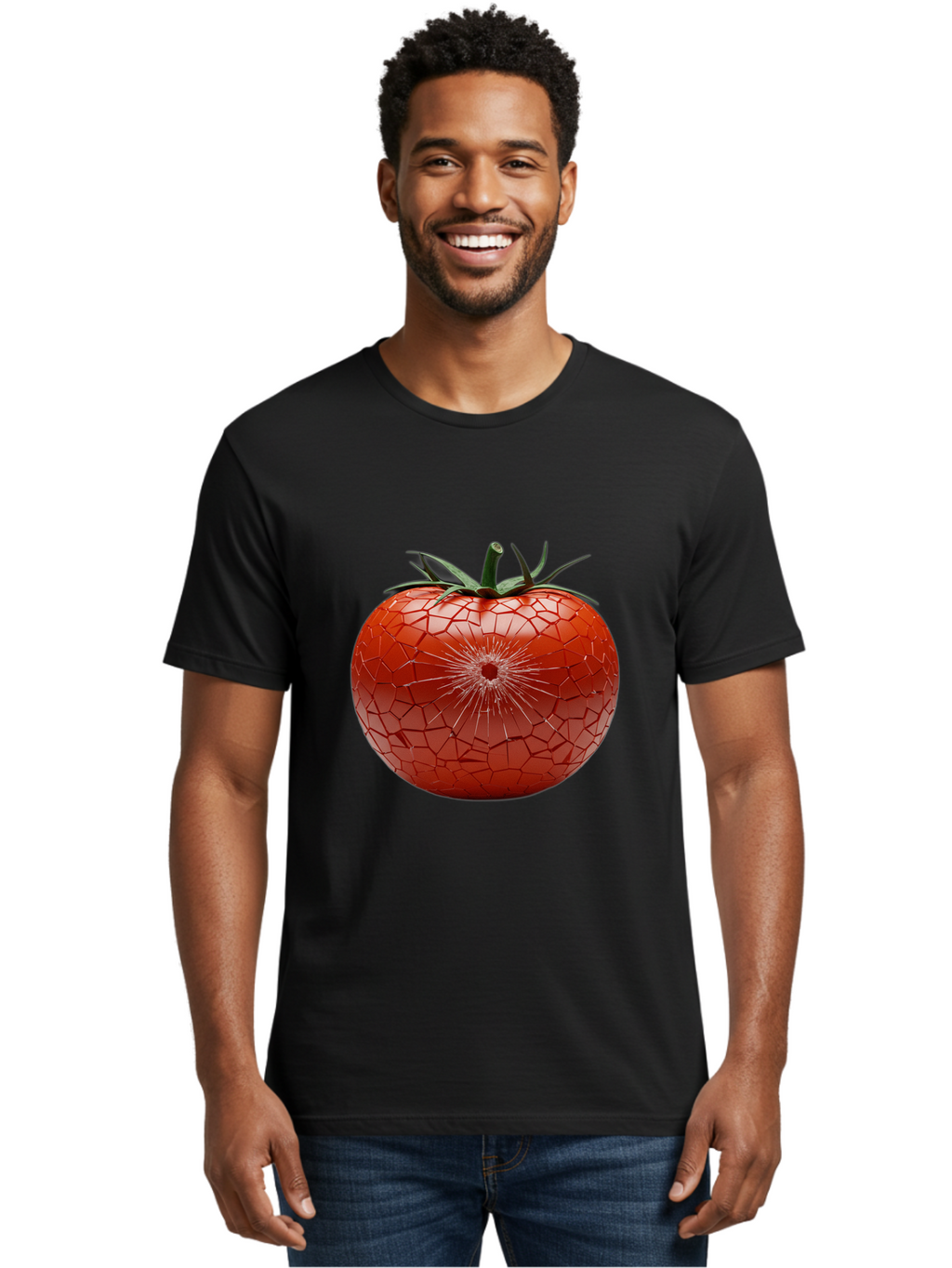 Cracked-Tomato-1 Men'S Graphic Tee, 100% Cotton, Comfortable Casual Summer Wear, Machine Washable, Vintage Camera, Old Camera, Antique Camera, Black Camera, Classic Photography, Photography Equipment, Nostalgic Device, Film Camera, Camera Art Bam125