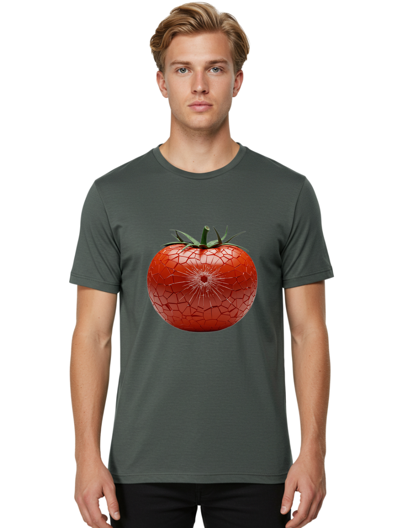Cracked-Tomato-1 Men'S Graphic Tee, 100% Cotton, Comfortable Casual Summer Wear, Machine Washable, Vintage Camera, Old Camera, Antique Camera, Black Camera, Classic Photography, Photography Equipment, Nostalgic Device, Film Camera, Camera Art Bam125