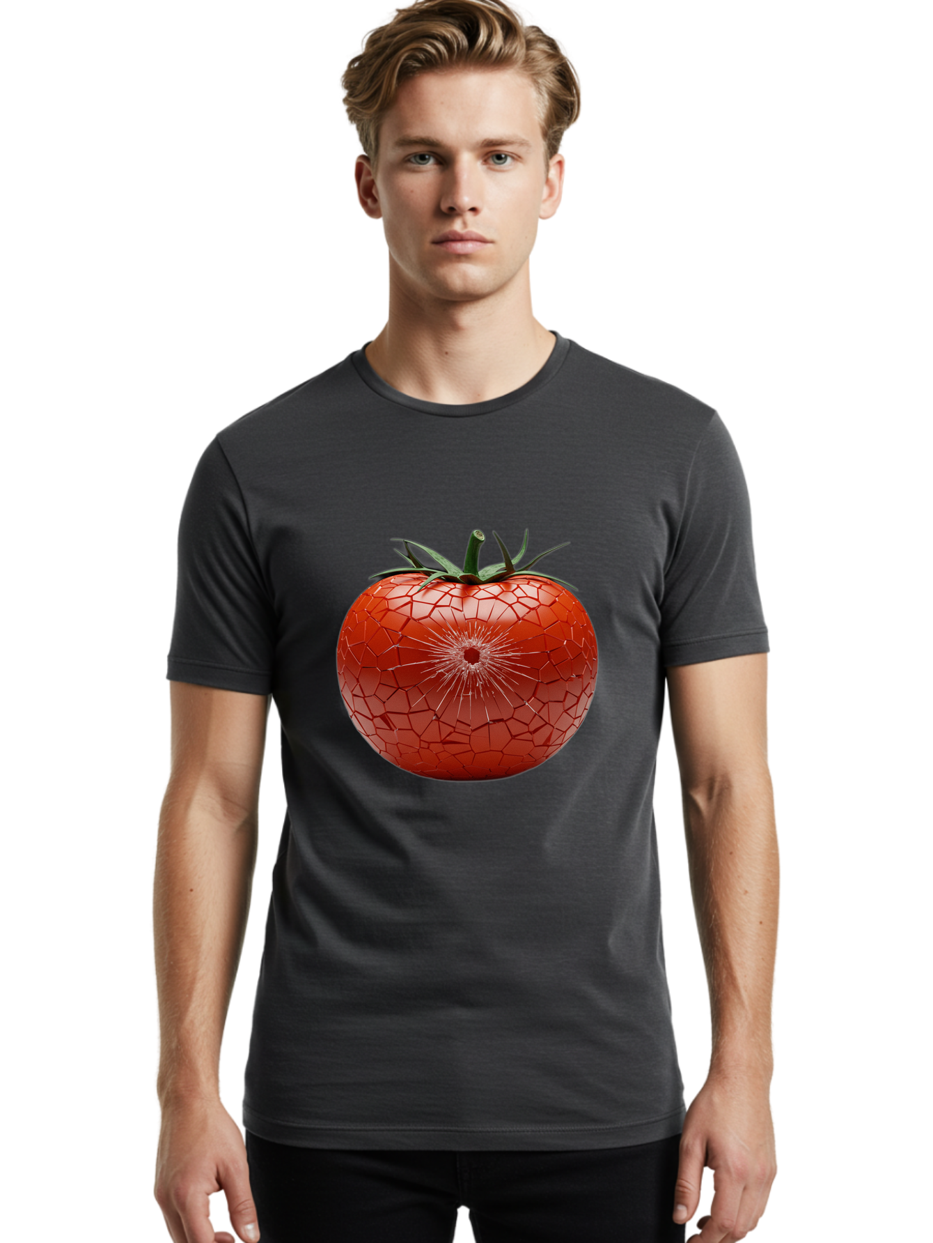 Cracked-Tomato-1 Men'S Graphic Tee, 100% Cotton, Comfortable Casual Summer Wear, Machine Washable, Vintage Camera, Old Camera, Antique Camera, Black Camera, Classic Photography, Photography Equipment, Nostalgic Device, Film Camera, Camera Art Bam125