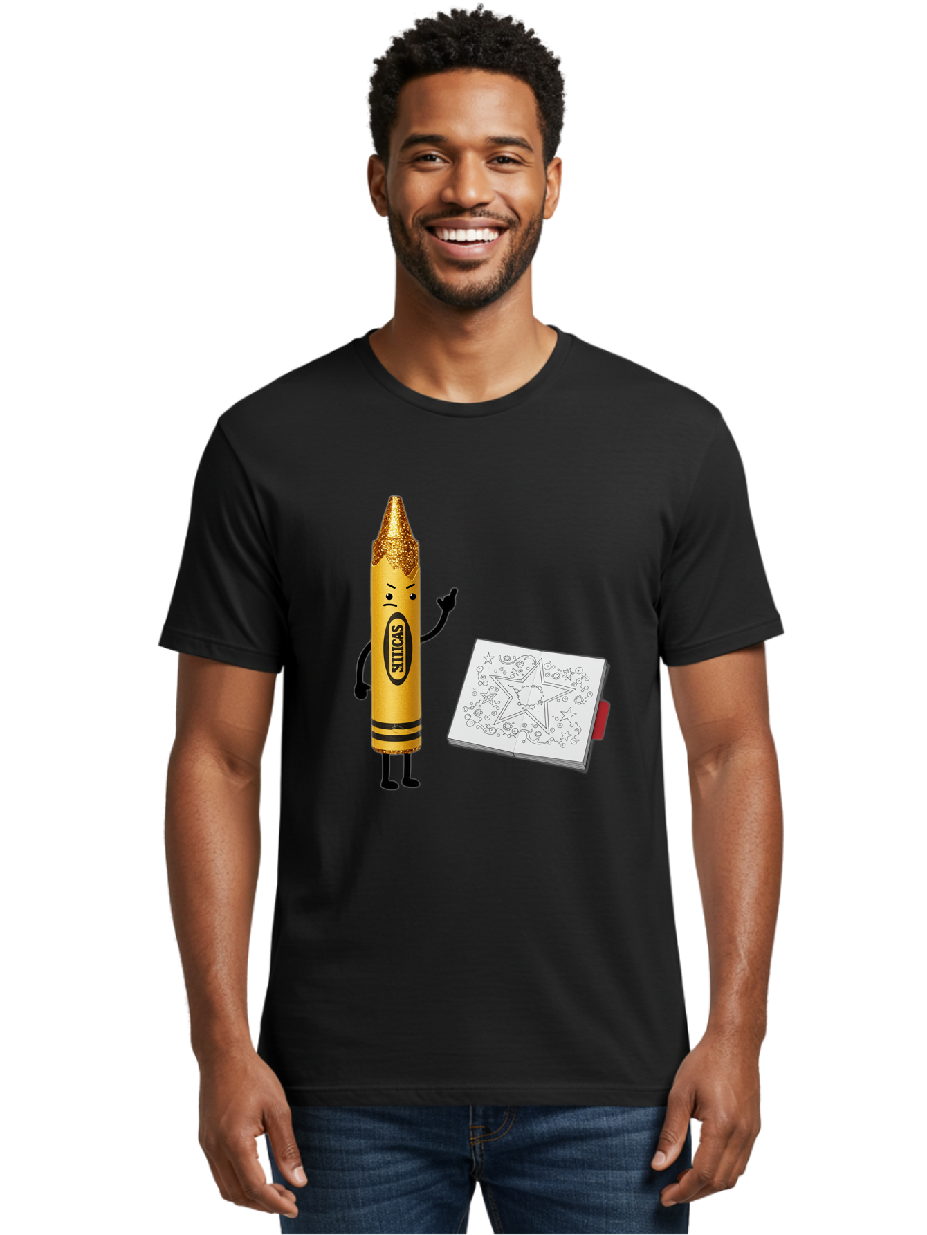 Crayon-Character Men'S Graphic Tee, 100% Cotton, Comfortable Casual Summer Wear, Machine Washable, Vintage Camera, Old Camera, Antique Camera, Black Camera, Classic Photography, Photography Equipment, Nostalgic Device, Film Camera, Camera Art Bam129