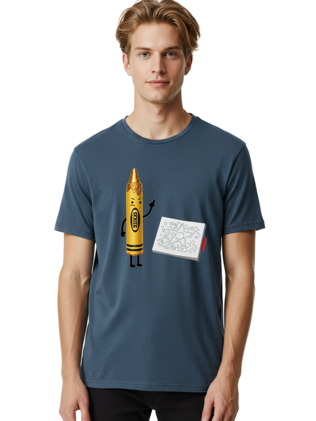 Crayon-Character Men'S Graphic Tee, 100% Cotton, Comfortable Casual Summer Wear, Machine Washable, Vintage Camera, Old Camera, Antique Camera, Black Camera, Classic Photography, Photography Equipment, Nostalgic Device, Film Camera, Camera Art Bam129