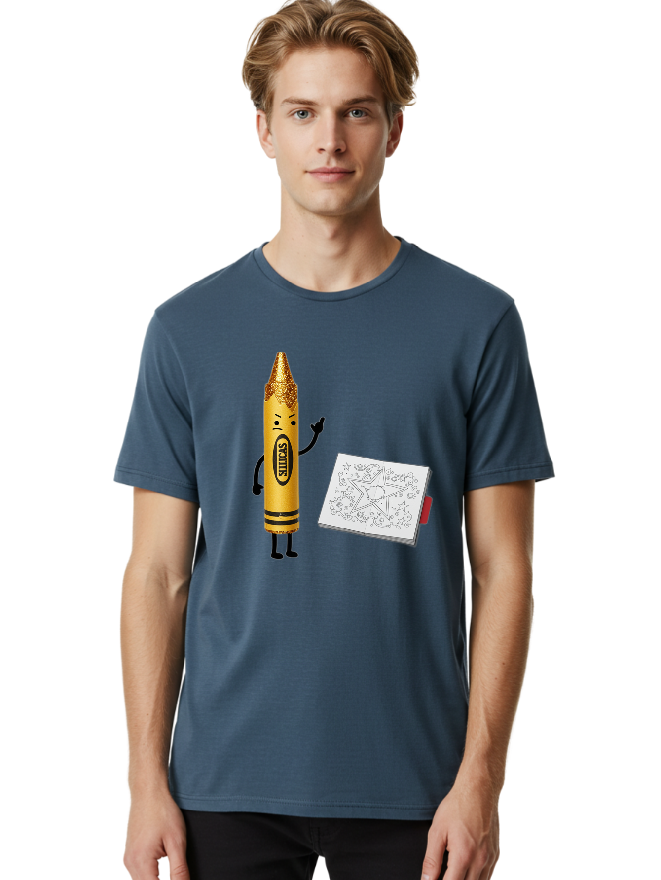 Crayon-Character Men'S Graphic Tee, 100% Cotton, Comfortable Casual Summer Wear, Machine Washable, Vintage Camera, Old Camera, Antique Camera, Black Camera, Classic Photography, Photography Equipment, Nostalgic Device, Film Camera, Camera Art Bam129