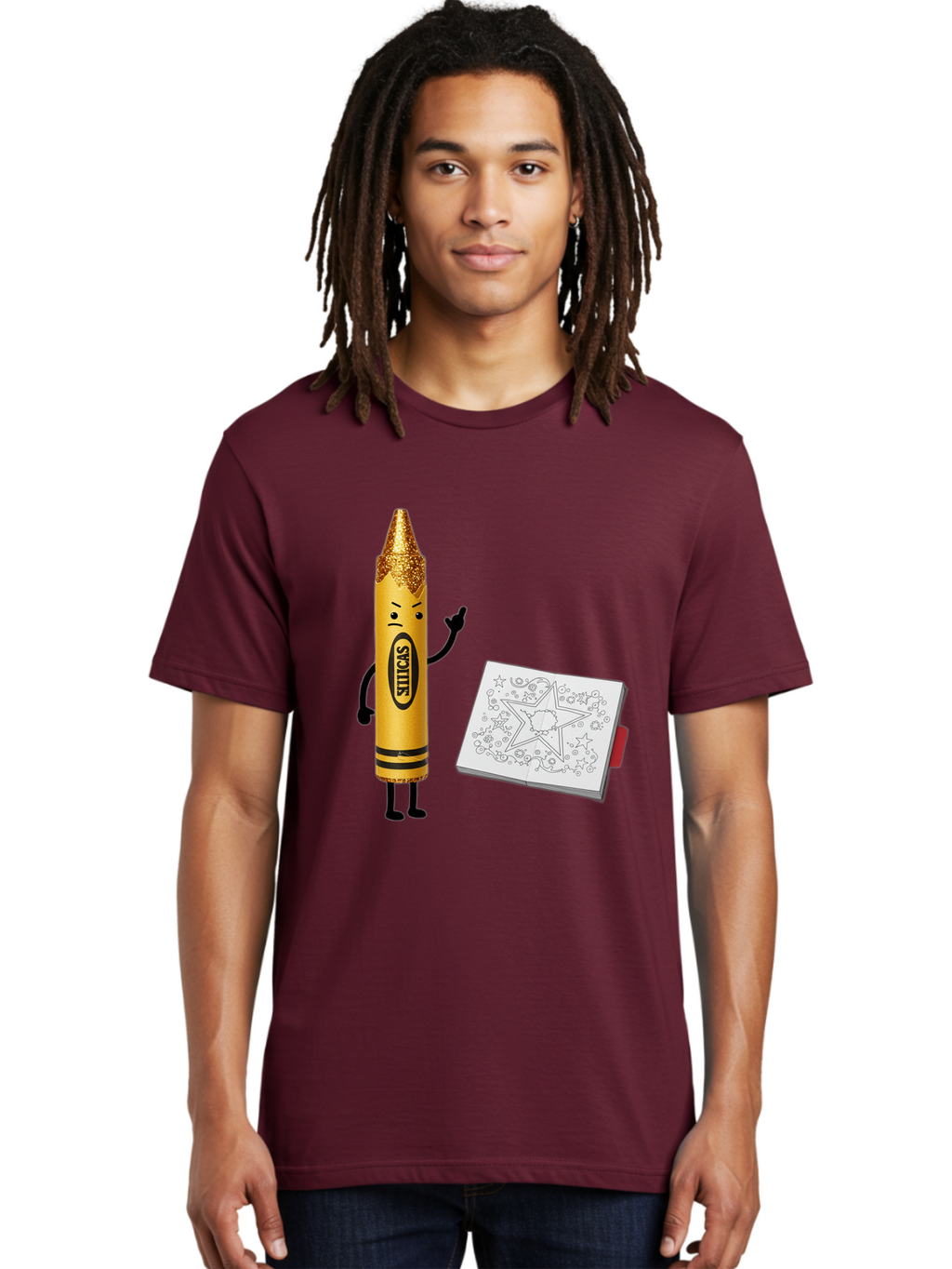 Crayon-Character Men'S Graphic Tee, 100% Cotton, Comfortable Casual Summer Wear, Machine Washable, Vintage Camera, Old Camera, Antique Camera, Black Camera, Classic Photography, Photography Equipment, Nostalgic Device, Film Camera, Camera Art Bam129