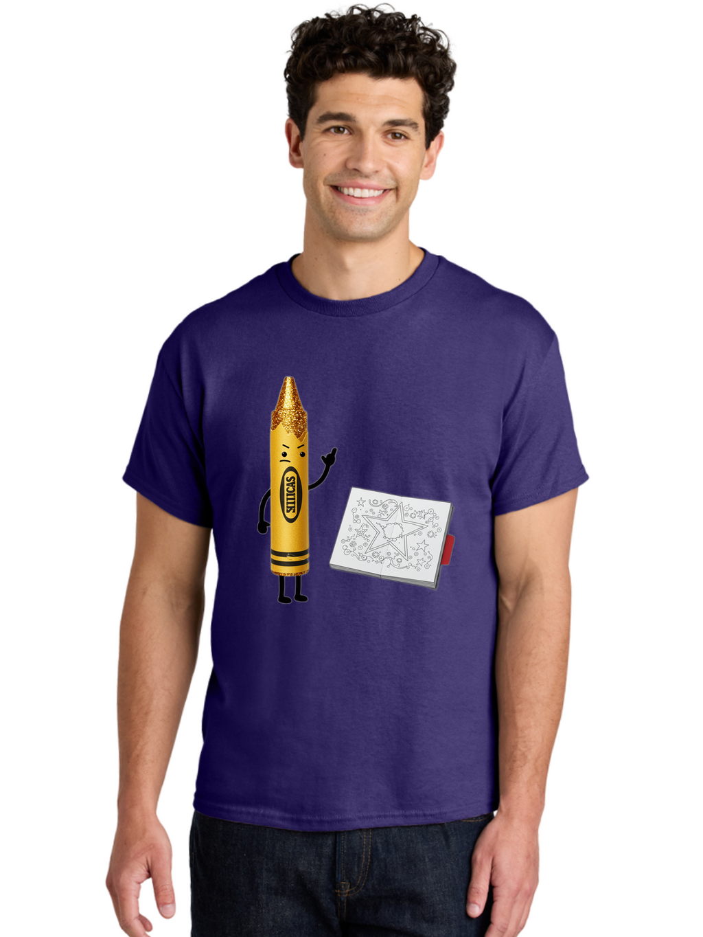 Crayon-Character Men'S Graphic Tee, 100% Cotton, Comfortable Casual Summer Wear, Machine Washable, Vintage Camera, Old Camera, Antique Camera, Black Camera, Classic Photography, Photography Equipment, Nostalgic Device, Film Camera, Camera Art Bam129