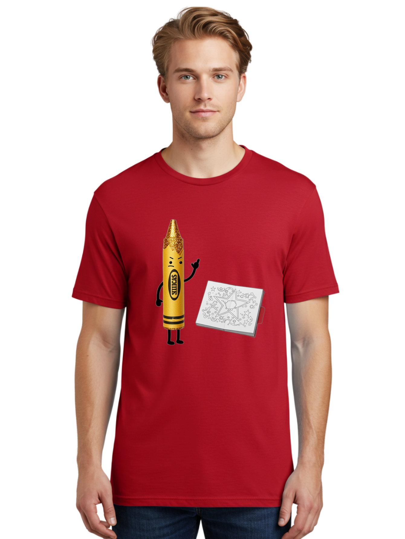 Crayon-Character Men'S Graphic Tee, 100% Cotton, Comfortable Casual Summer Wear, Machine Washable, Vintage Camera, Old Camera, Antique Camera, Black Camera, Classic Photography, Photography Equipment, Nostalgic Device, Film Camera, Camera Art Bam129