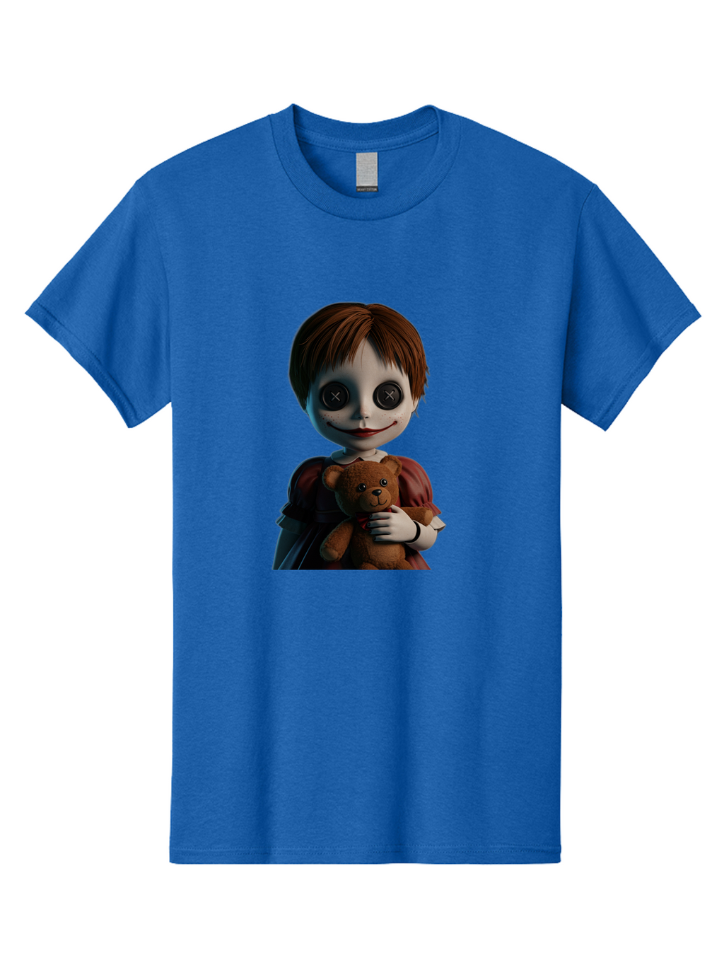 Creepy-Doll-1 Men'S Graphic Tee, 100% Cotton, Comfortable Casual Summer Wear, Machine Washable, Vintage Camera, Old Camera, Antique Camera, Black Camera, Classic Photography, Photography Equipment, Nostalgic Device, Film Camera, Camera Art Bam130