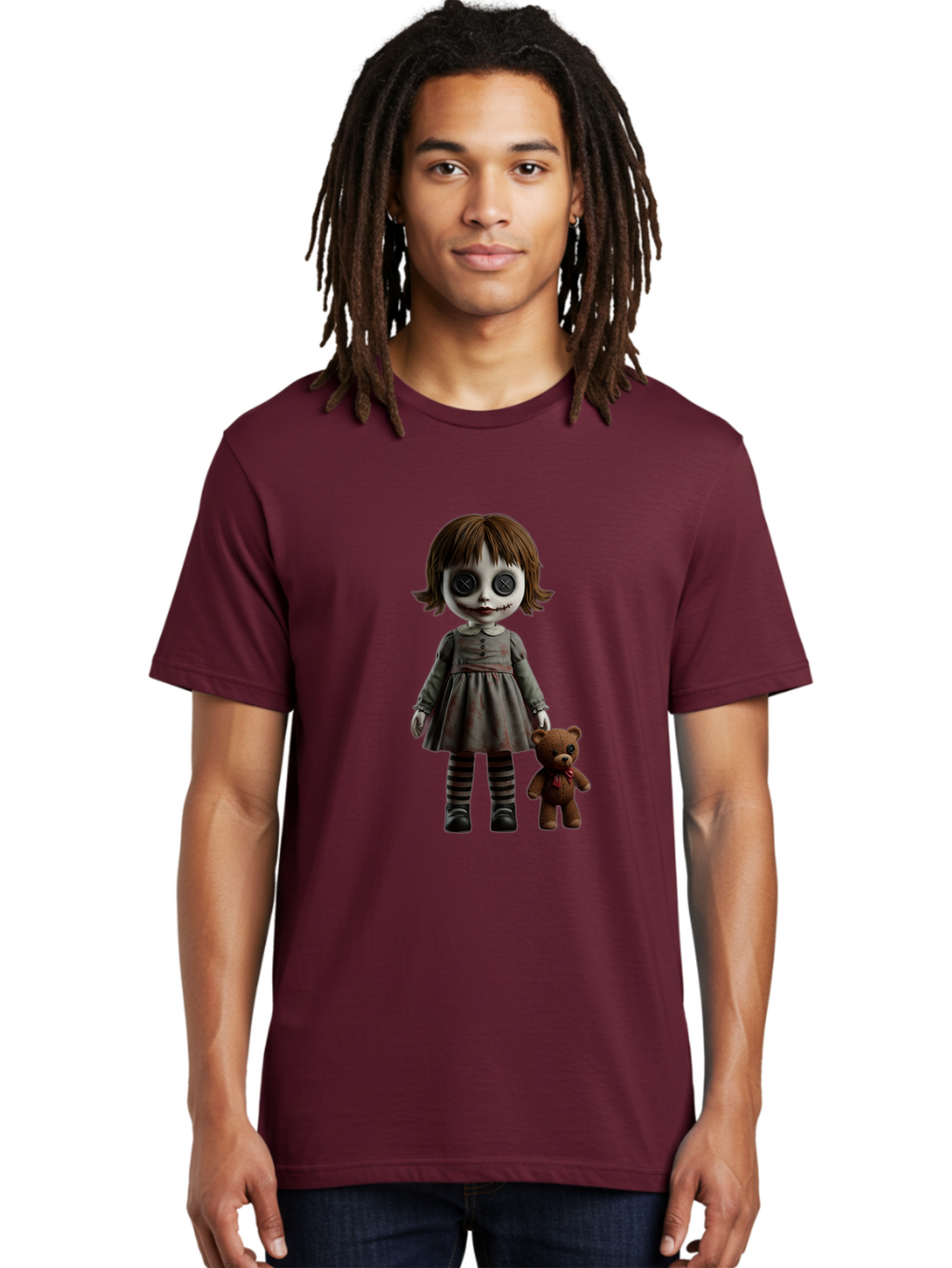 Creepy-Doll Men'S Graphic Tee, 100% Cotton, Comfortable Casual Summer Wear, Machine Washable, Vintage Camera, Old Camera, Antique Camera, Black Camera, Classic Photography, Photography Equipment, Nostalgic Device, Film Camera, Camera Art Bam131