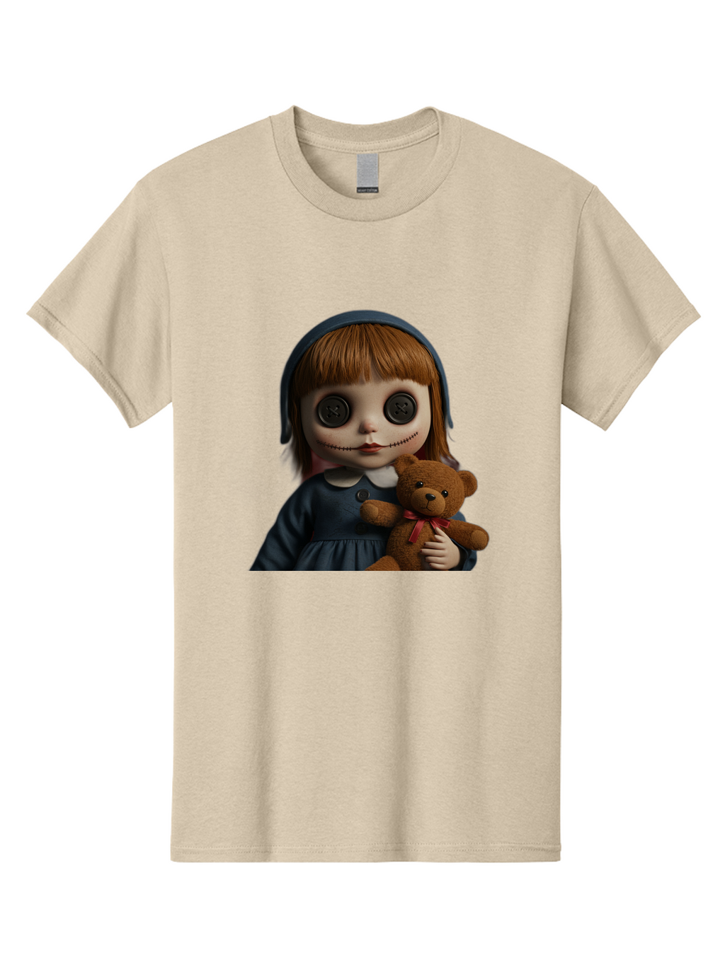 Creepy-Girl-Doll Men'S Graphic Tee, 100% Cotton, Comfortable Casual Summer Wear, Machine Washable, Vintage Camera, Old Camera, Antique Camera, Black Camera, Classic Photography, Photography Equipment, Nostalgic Device, Film Camera, Camera Art Bam133