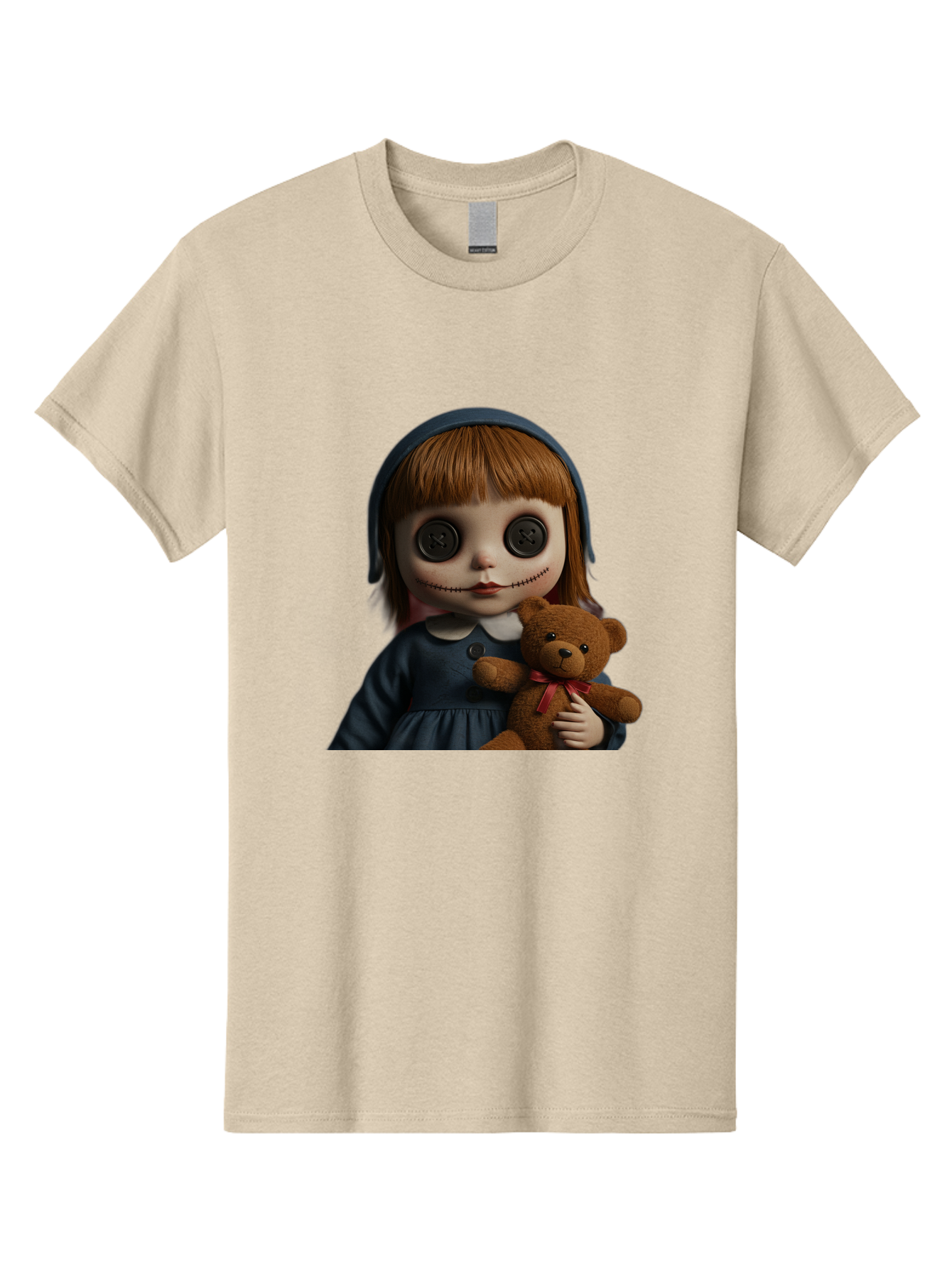 Creepy-Girl-Doll Men'S Graphic Tee, 100% Cotton, Comfortable Casual Summer Wear, Machine Washable, Vintage Camera, Old Camera, Antique Camera, Black Camera, Classic Photography, Photography Equipment, Nostalgic Device, Film Camera, Camera Art Bam133