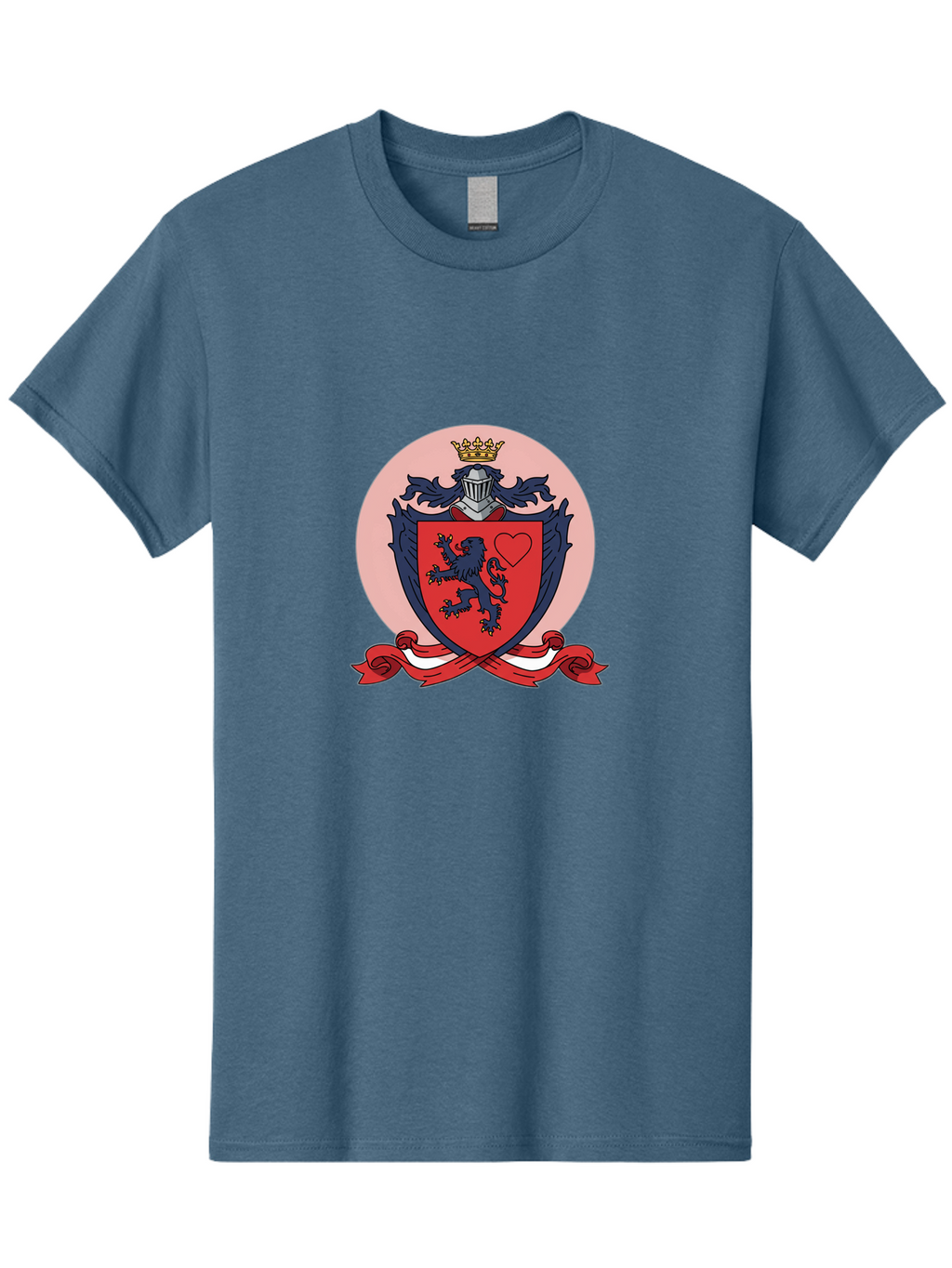 Crest-With-Lion-And-Heart Men'S Graphic Tee, 100% Cotton, Comfortable Casual Summer Wear, Machine Washable, Vintage Camera, Old Camera, Antique Camera, Black Camera, Classic Photography, Photography Equipment, Nostalgic Device, Film Camera, Bam134